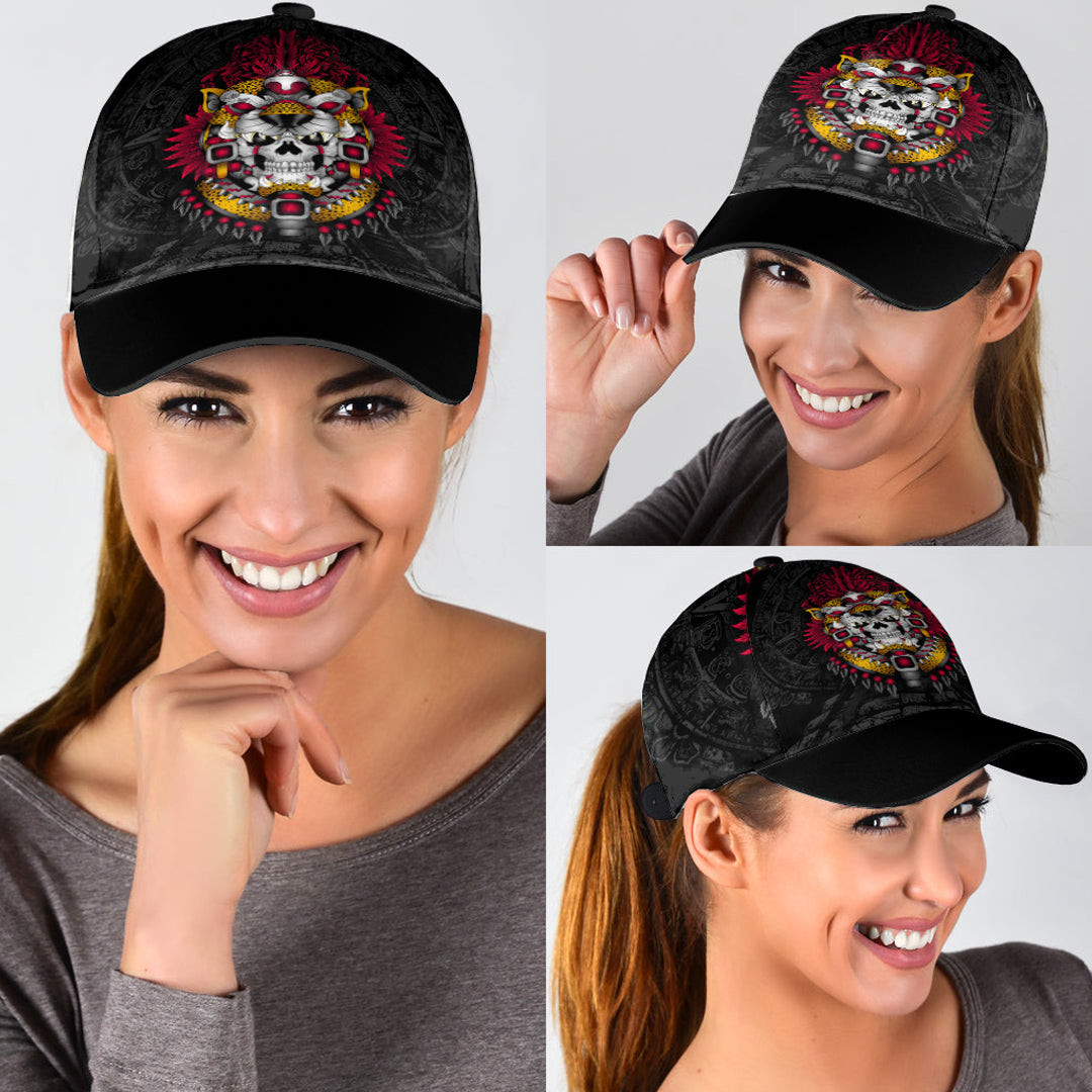 Adeenyc Classic Cap - Mexico Jaguar Warrior Aztec Mexican Baseball Cap Trucker Hats Custom Hats Gifts For Men & Women