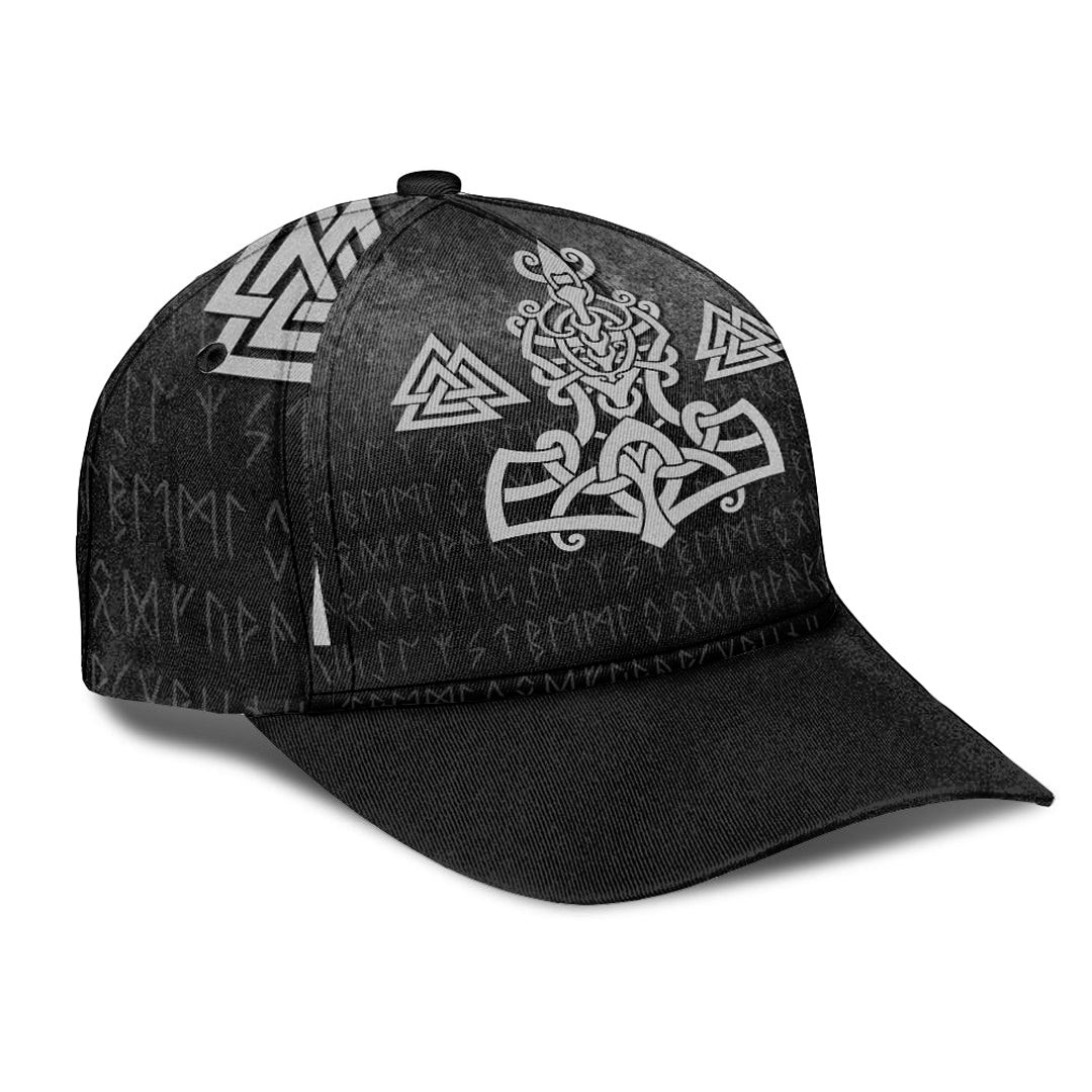 Adeenyc Classic Cap -Mjolnir and Valknut Baseball Cap Trucker Hats Custom Hats Gifts For Men & Women