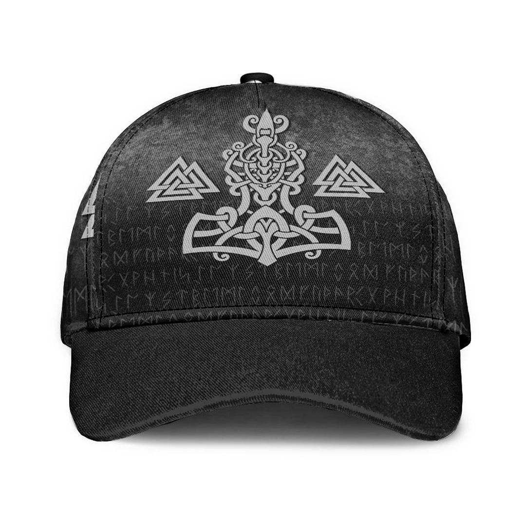 Adeenyc Classic Cap -Mjolnir and Valknut Baseball Cap Trucker Hats Custom Hats Gifts For Men & Women