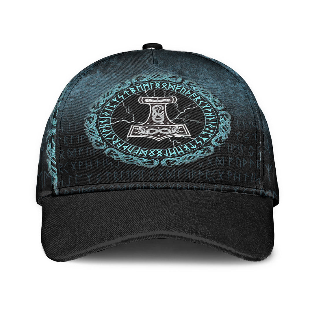 Adeenyc Classic Cap -Mjolnir Hammer of Thor Runes Baseball Cap Trucker Hats Custom Hats Gifts For Men & Women