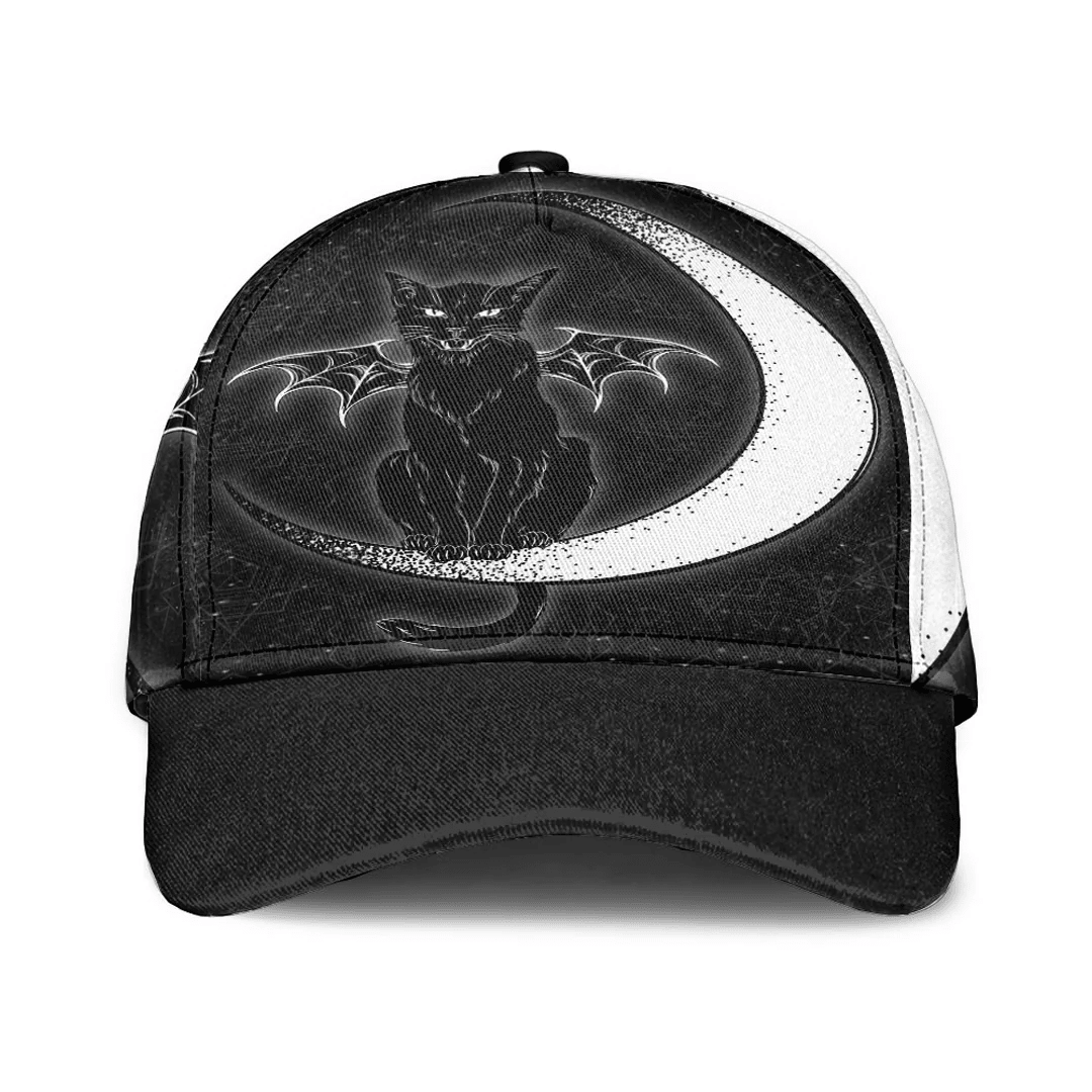 Adeenyc Classic Cap - Moon Cat Baseball Cap Trucker Hats Custom Hats Gifts For Men & Women