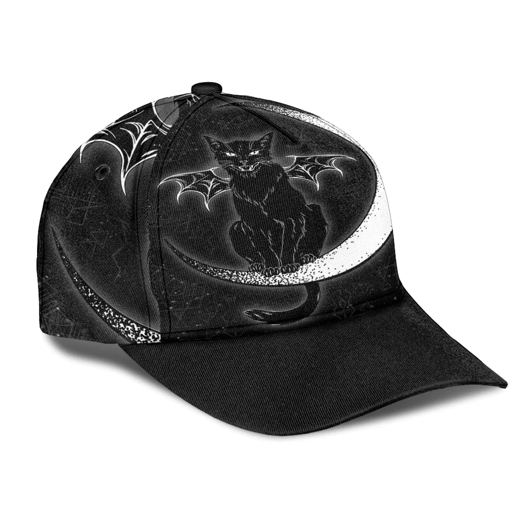 Adeenyc Classic Cap - Moon Cat Baseball Cap Trucker Hats Custom Hats Gifts For Men & Women