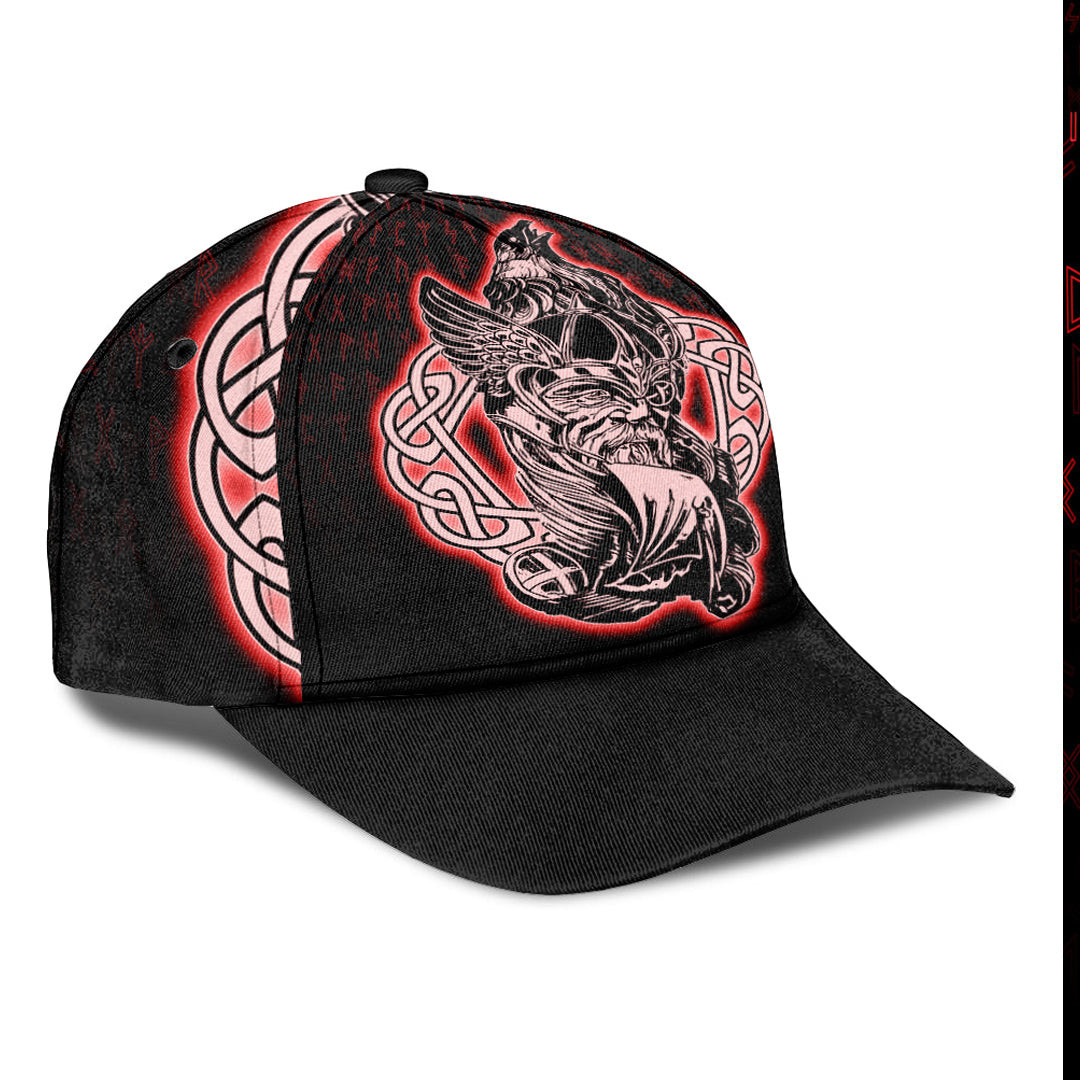 Adeenyc Classic Cap - Odin Raven Red Viking Baseball Cap Trucker Hats Custom Hats Gifts For Men & Women