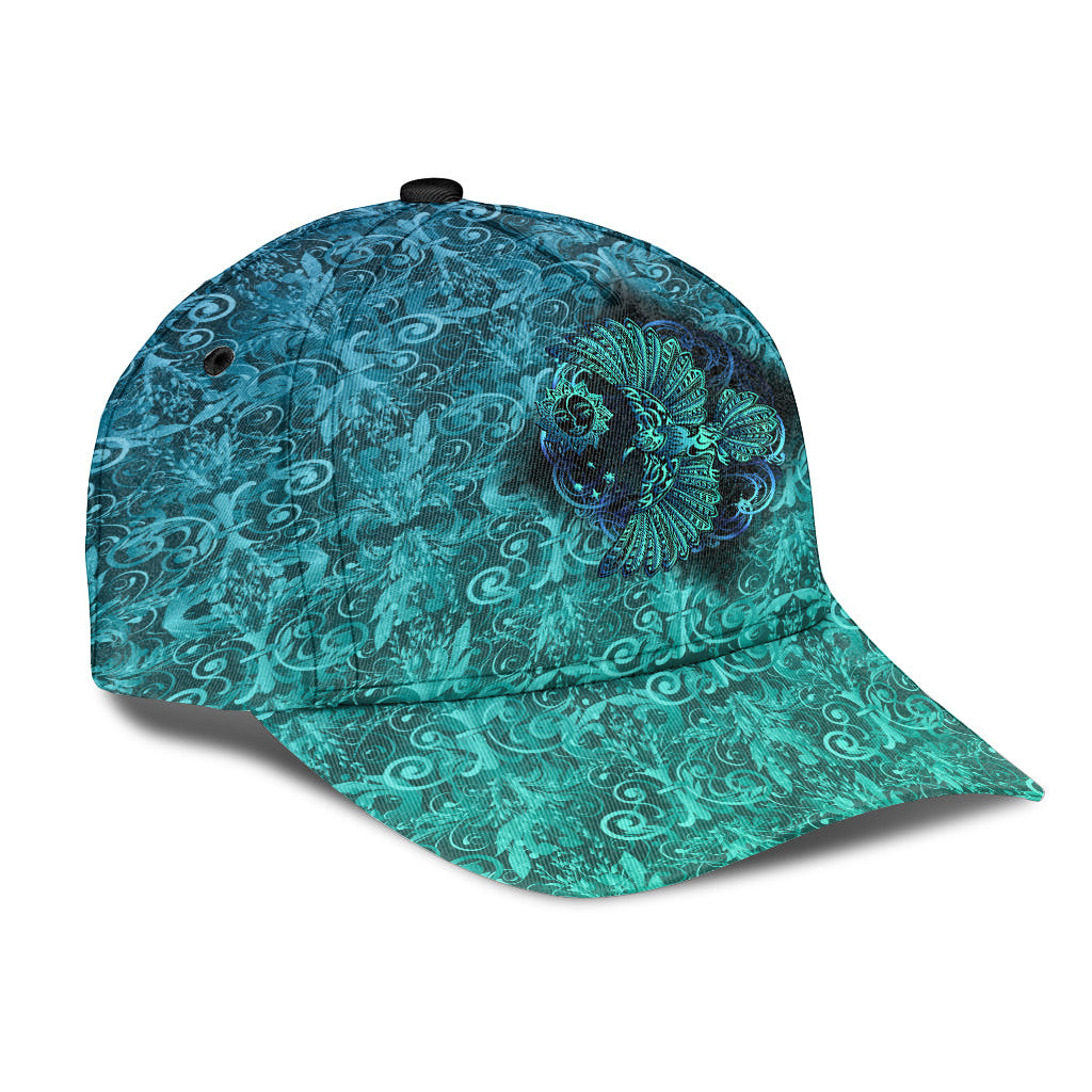 Adeenyc Classic Cap - Odin's Celtic Raven on the Background Yggdrasil Tree Cyan Celtic Tattoo Baseball Cap Trucker Hats Custom Hats Gifts For Men & Women