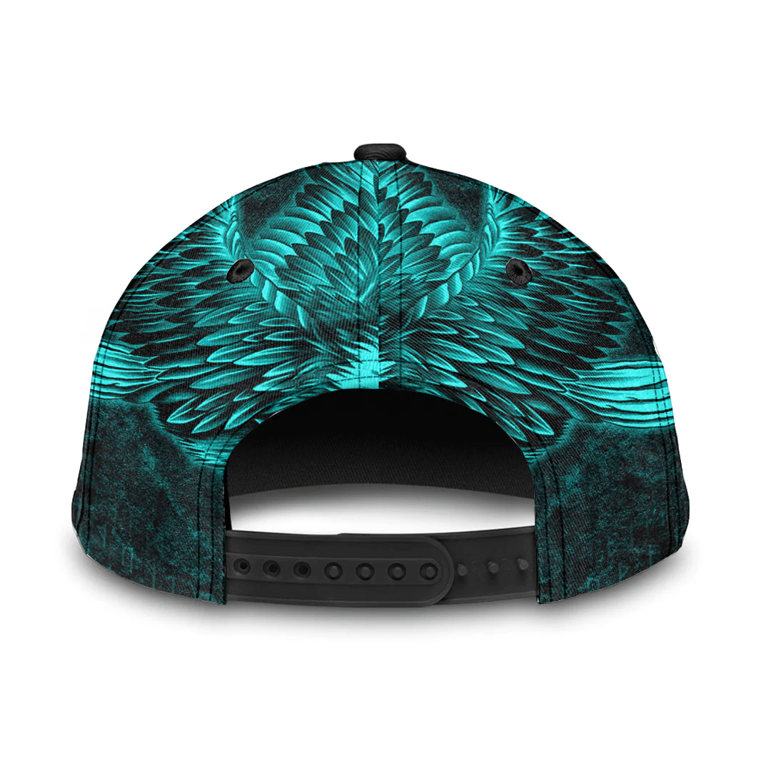 Adeenyc Classic Cap - Raven Mjolnir Turquoise Viking Baseball Cap Trucker Hats Custom Hats Gifts For Men & Women