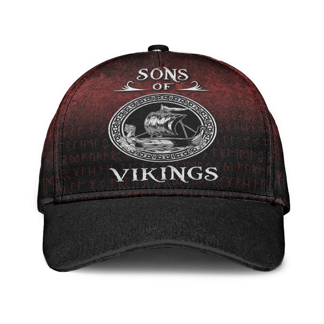 Adeenyc Classic Cap - Sons of Vikings Baseball Cap Trucker Hats Custom Hats Gifts For Men & Women