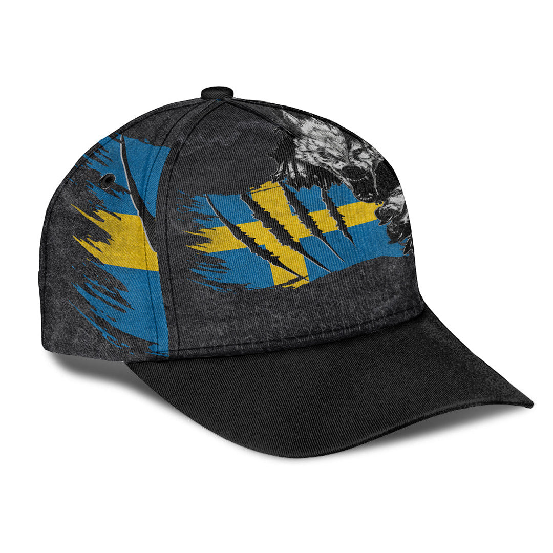 Adeenyc Classic Cap - Sweden Wolf Raven Baseball Cap Trucker Hats Custom Hats Gifts For Men & Women
