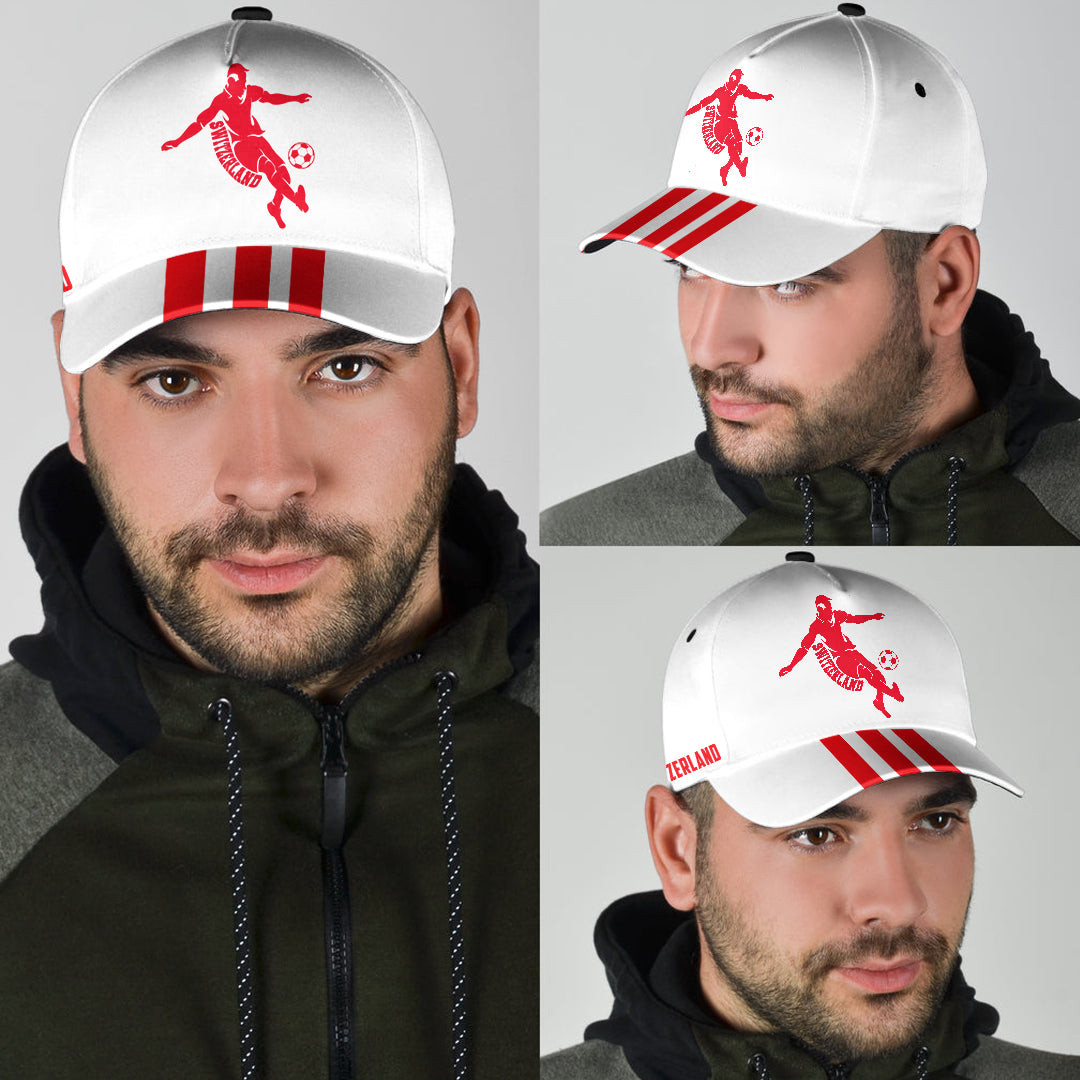 Adeenyc Classic Cap - Switzerland Euro 2024 A35 Trucker Hats Custom Hats Gifts For Men & Women