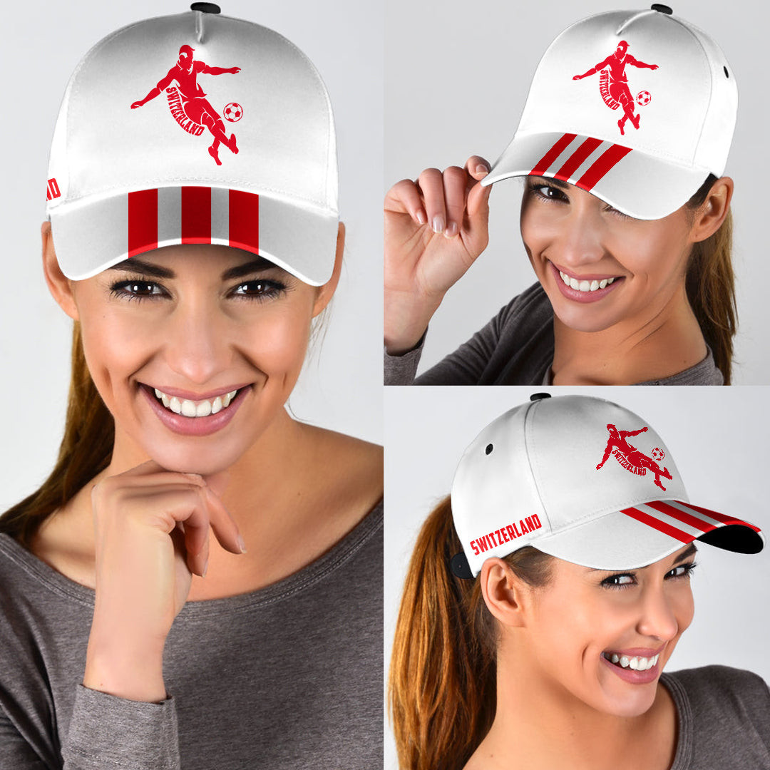 Adeenyc Classic Cap - Switzerland Euro 2024 A35 Trucker Hats Custom Hats Gifts For Men & Women