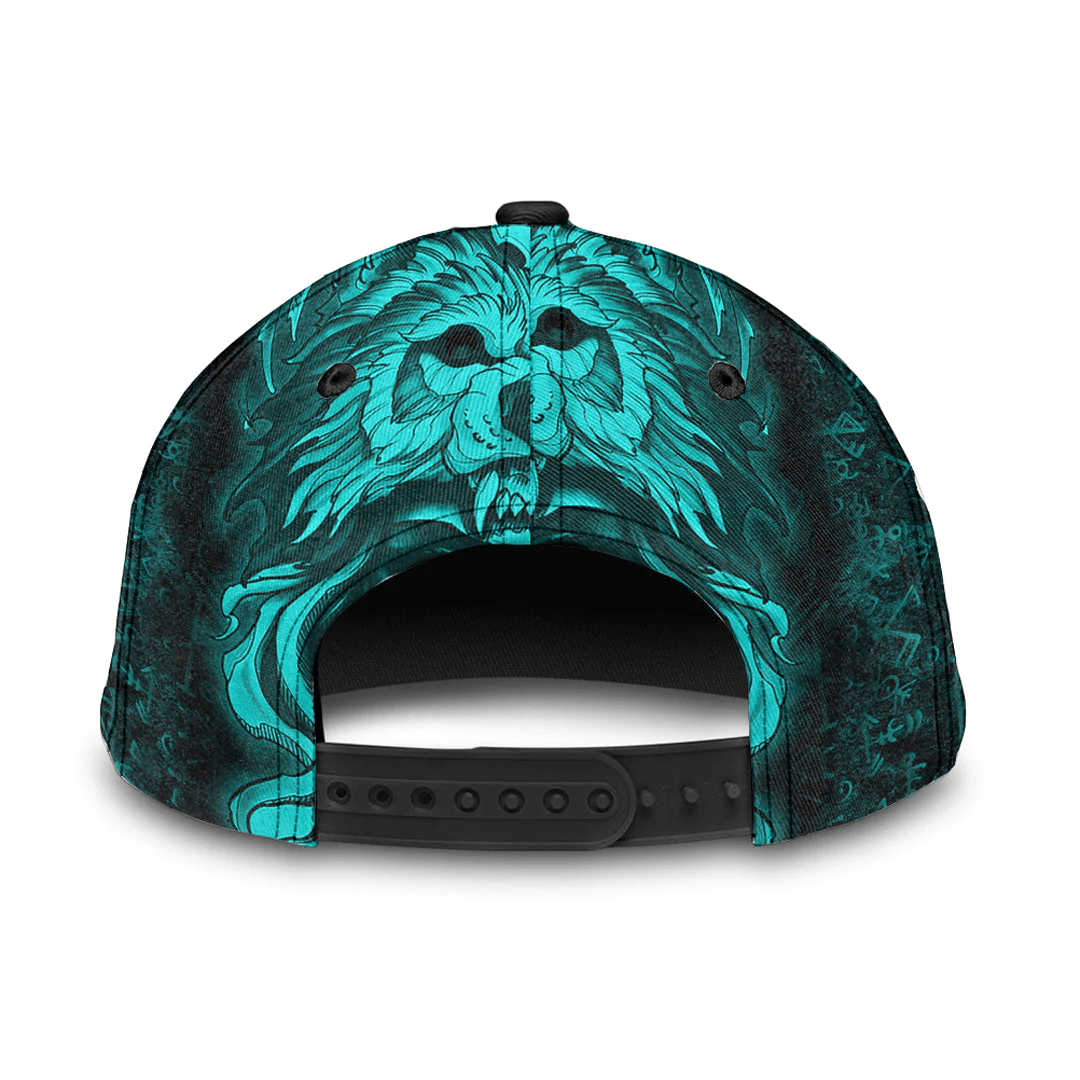 Adeenyc Classic Cap - Valkyries And Wolf Moon Turquoise Viking Baseball Cap Trucker Hats Custom Hats Gifts For Men & Women