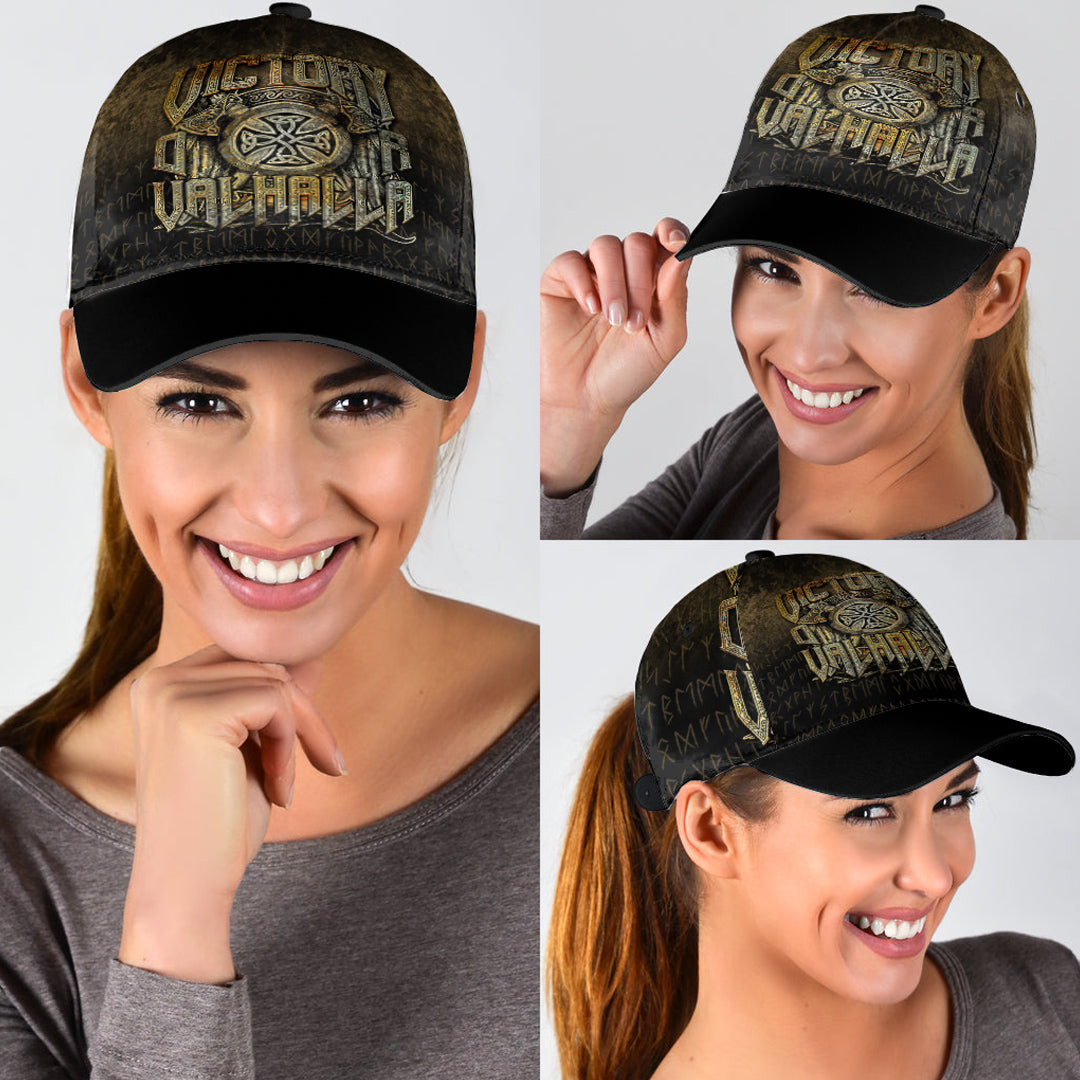 Adeenyc Classic Cap - Victory or Valhalla Baseball Cap Trucker Hats Custom Hats Gifts For Men & Women