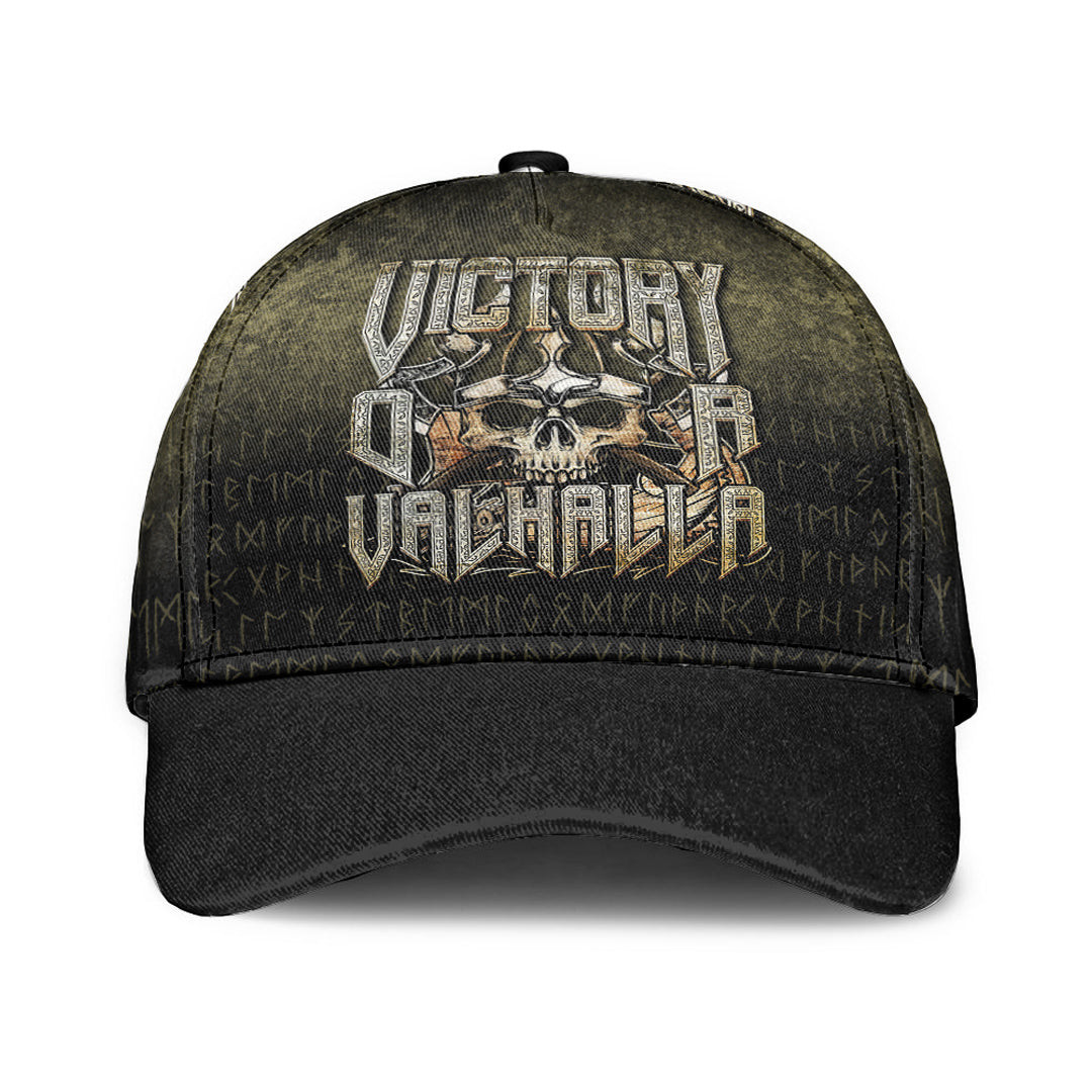Adeenyc Classic Cap - Victory or Valhalla Baseball Cap Trucker Hats Custom Hats Gifts For Men & Women
