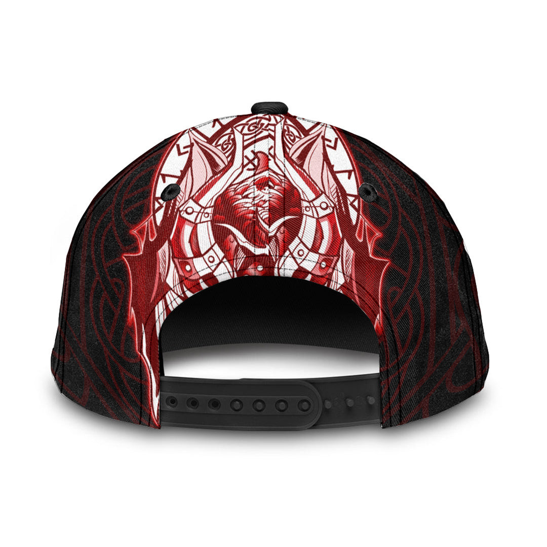 Adeenyc Classic Cap - Viking Odin Red Baseball Cap Trucker Hats Custom Hats Gifts For Men & Women