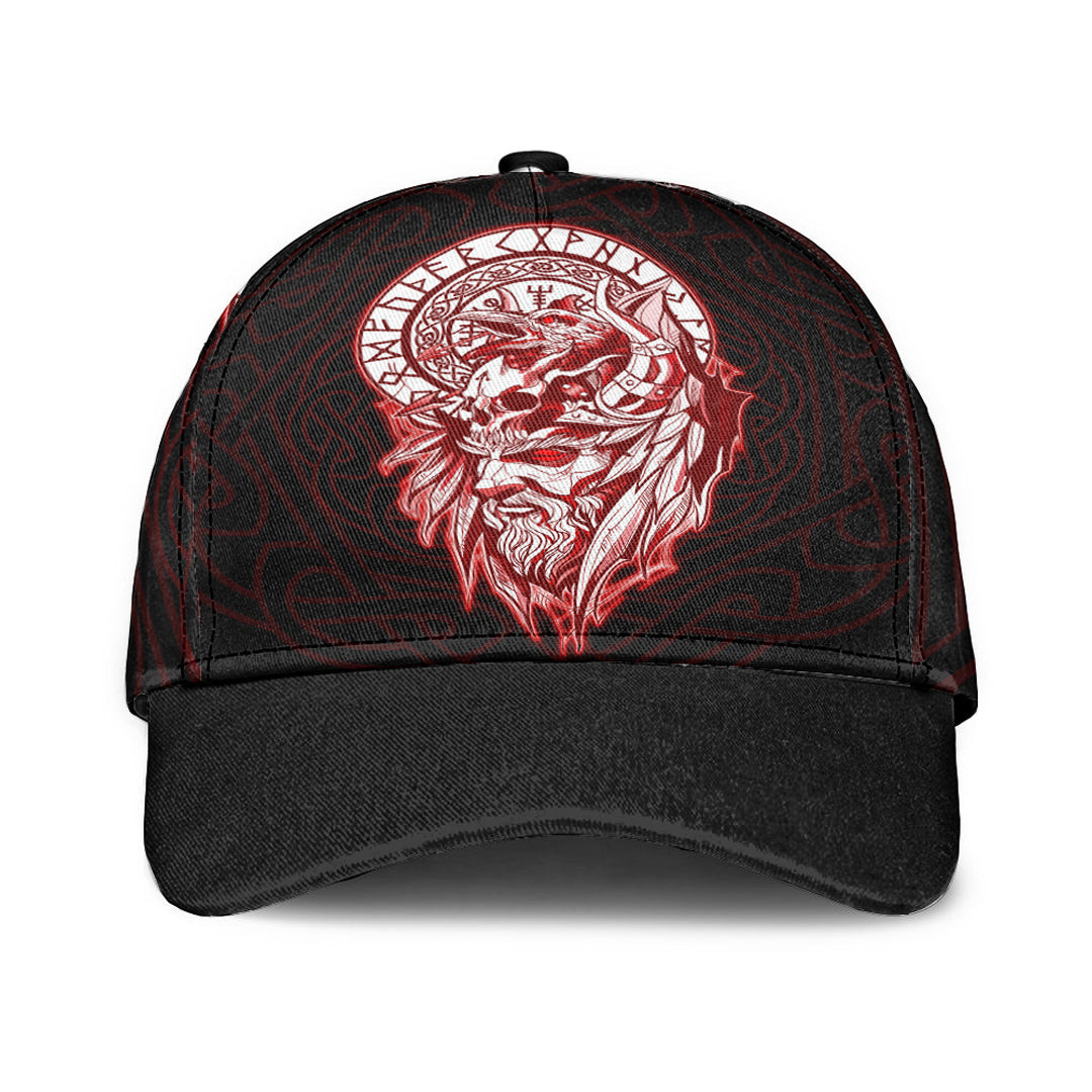 Adeenyc Classic Cap - Viking Odin Red Baseball Cap Trucker Hats Custom Hats Gifts For Men & Women