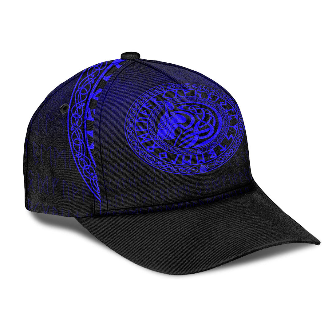 Adeenyc Classic Cap - Viking Wolf - Blue Version Baseball Cap Trucker Hats Custom Hats Gifts For Men & Women