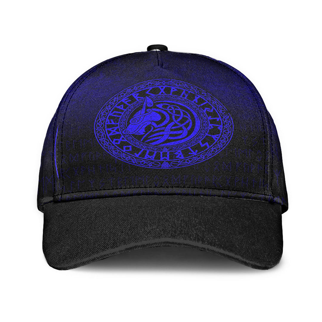 Adeenyc Classic Cap - Viking Wolf - Blue Version Baseball Cap Trucker Hats Custom Hats Gifts For Men & Women