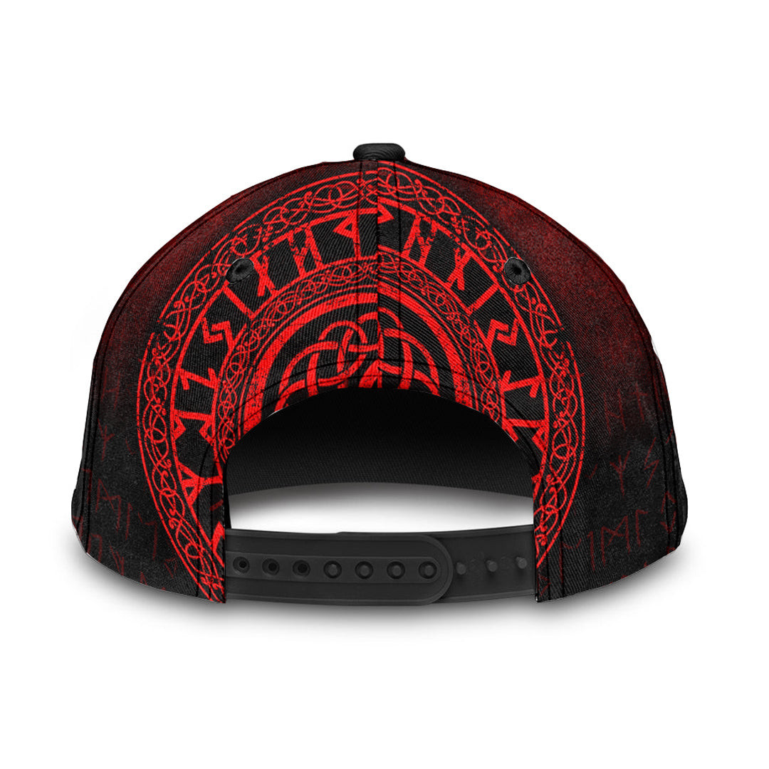 Adeenyc Classic Cap - Viking Wolf - Red Version Baseball Cap Trucker Hats Custom Hats Gifts For Men & Women