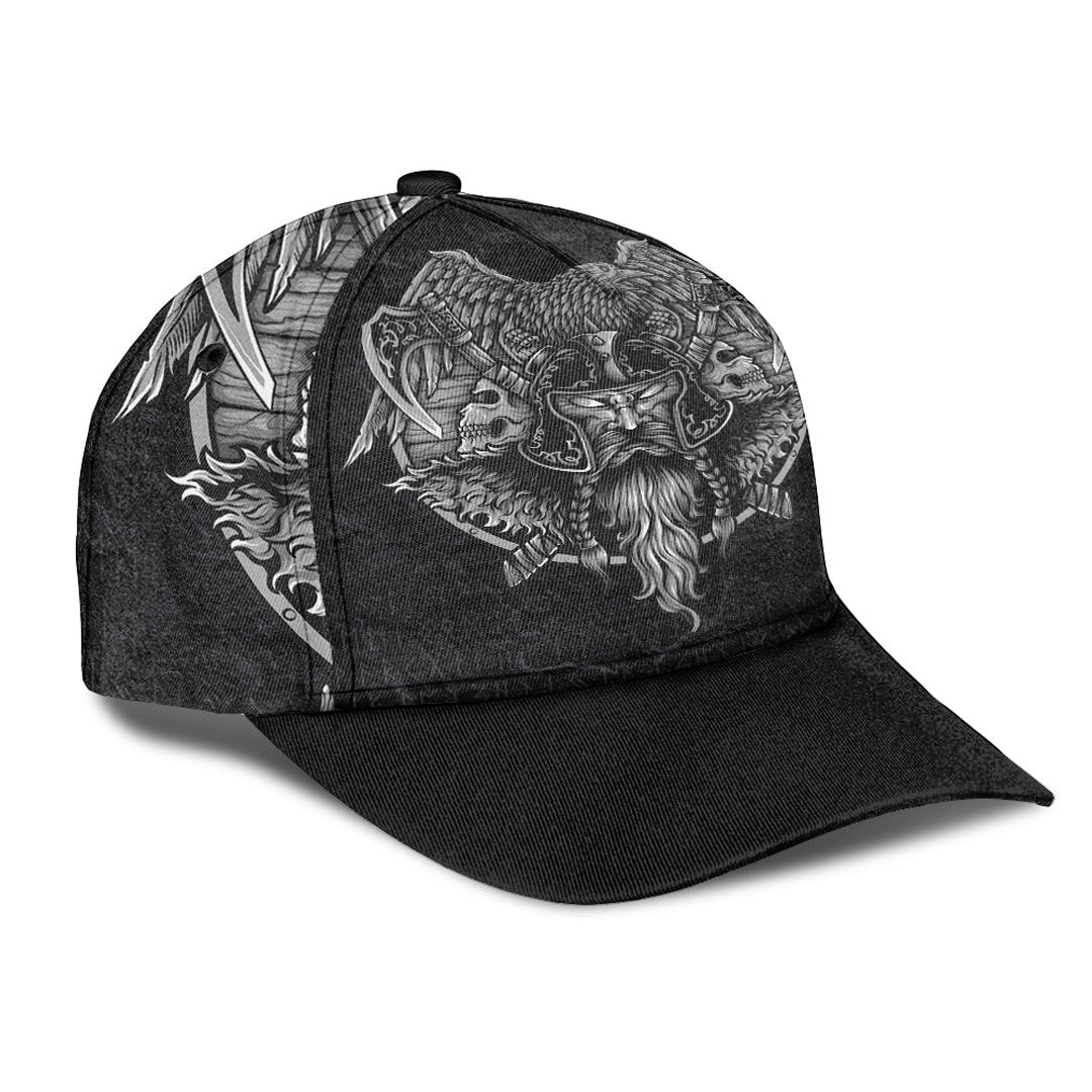 Adeenyc Classic Cap - Wolf And Raven Of Odin Viking Baseball Cap Trucker Hats Custom Hats Gifts For Men & Women