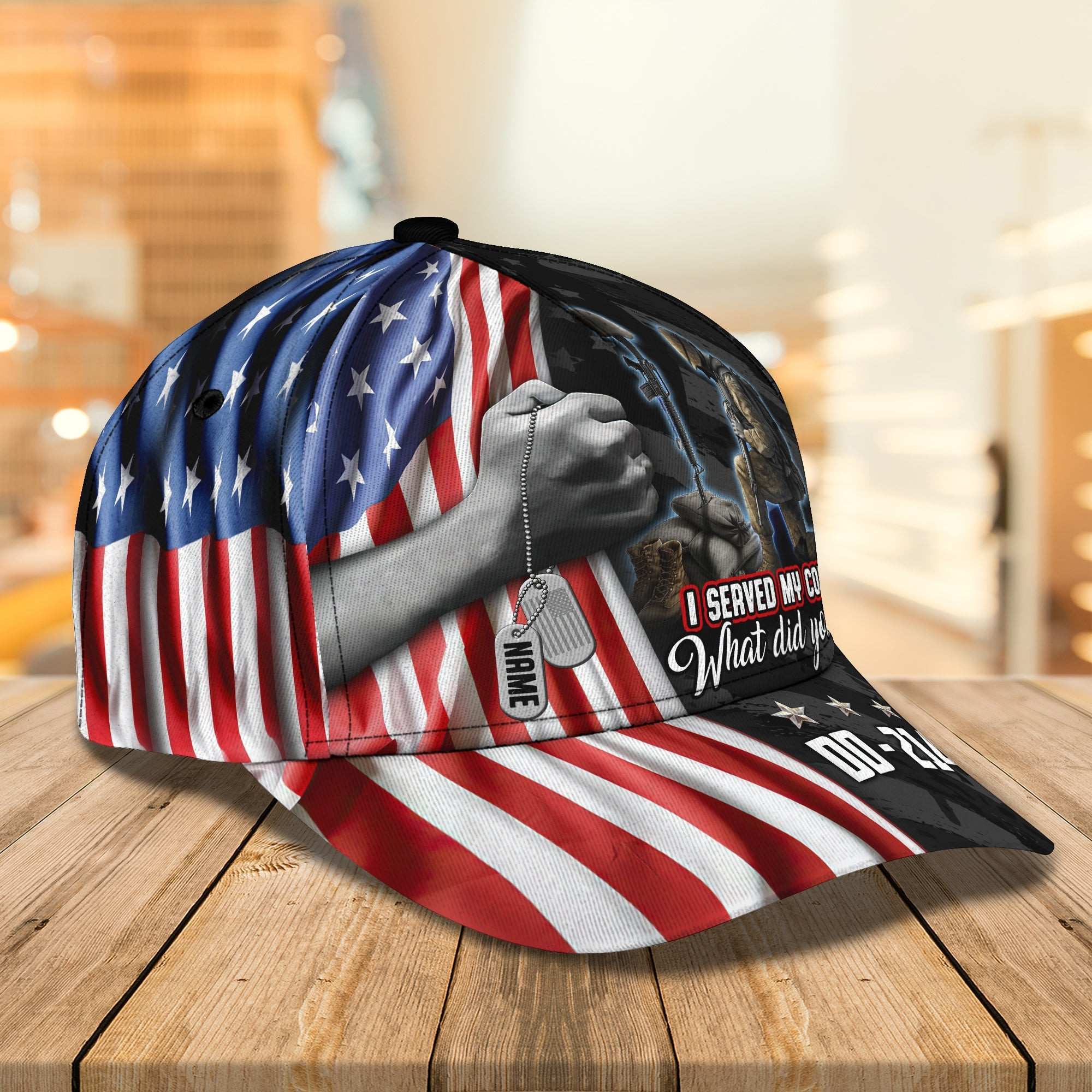 Adeenyc Classic Custom Personalized Cap - Veteran Hats Gifts for men & women Adeenyc.com