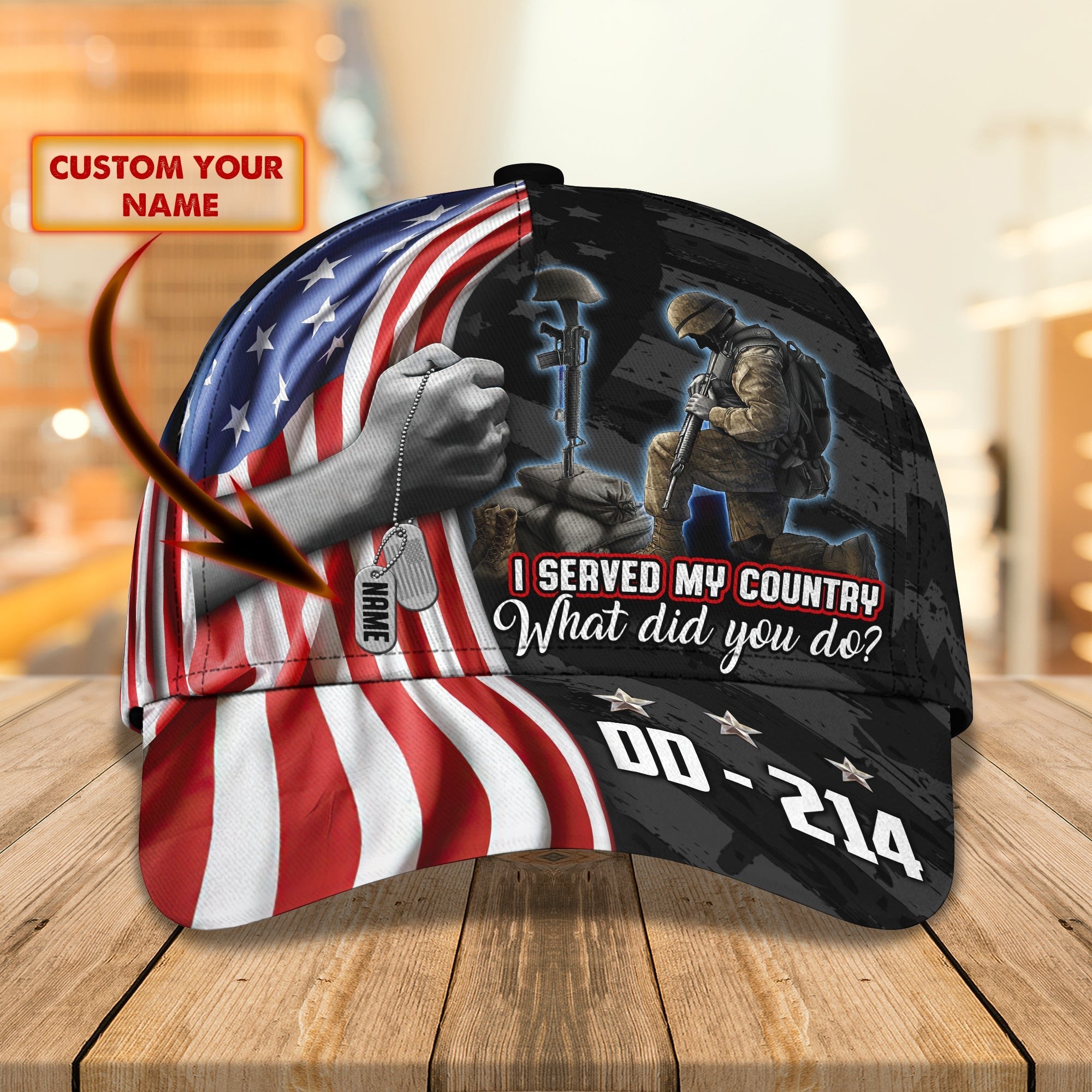 Adeenyc Classic Custom Personalized Cap - Veteran Hats Gifts for men & women Adeenyc.com