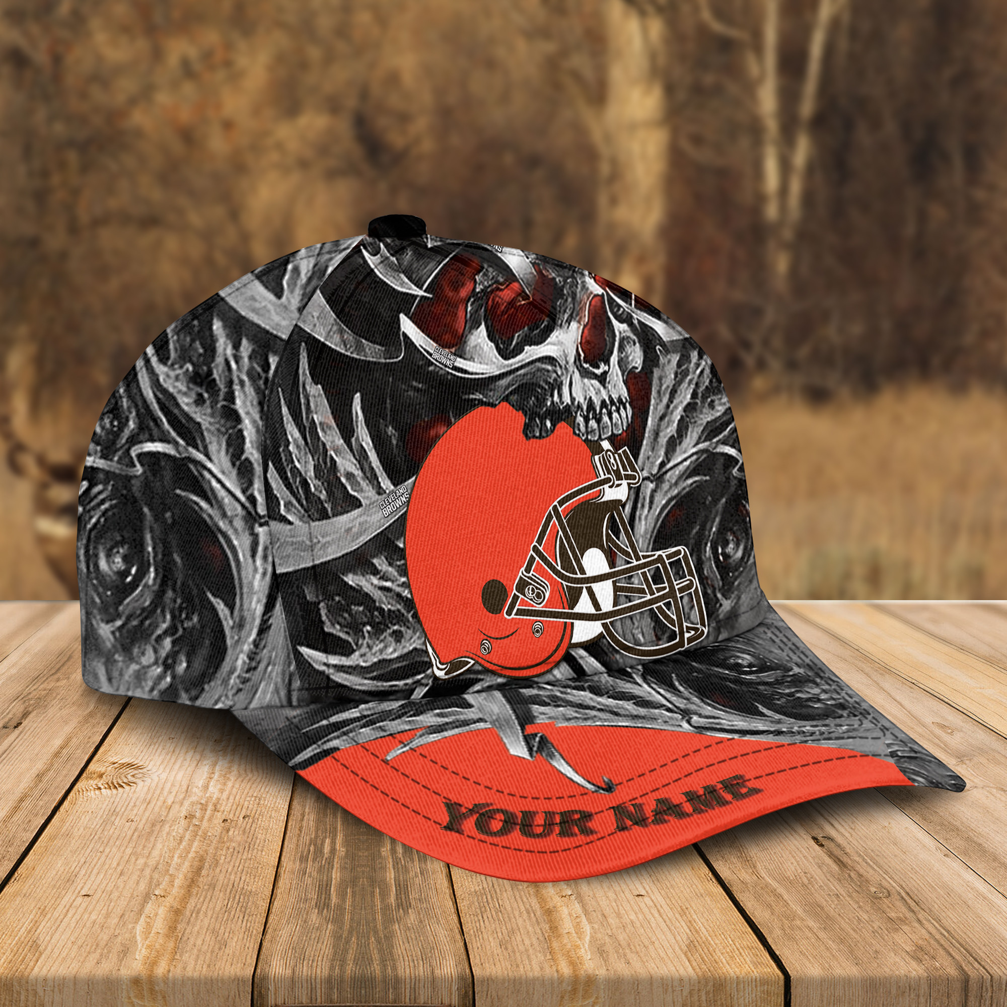 Adeenyc Cleveland Browns NFL 3D Classic Cap Personalized Gift For Fans