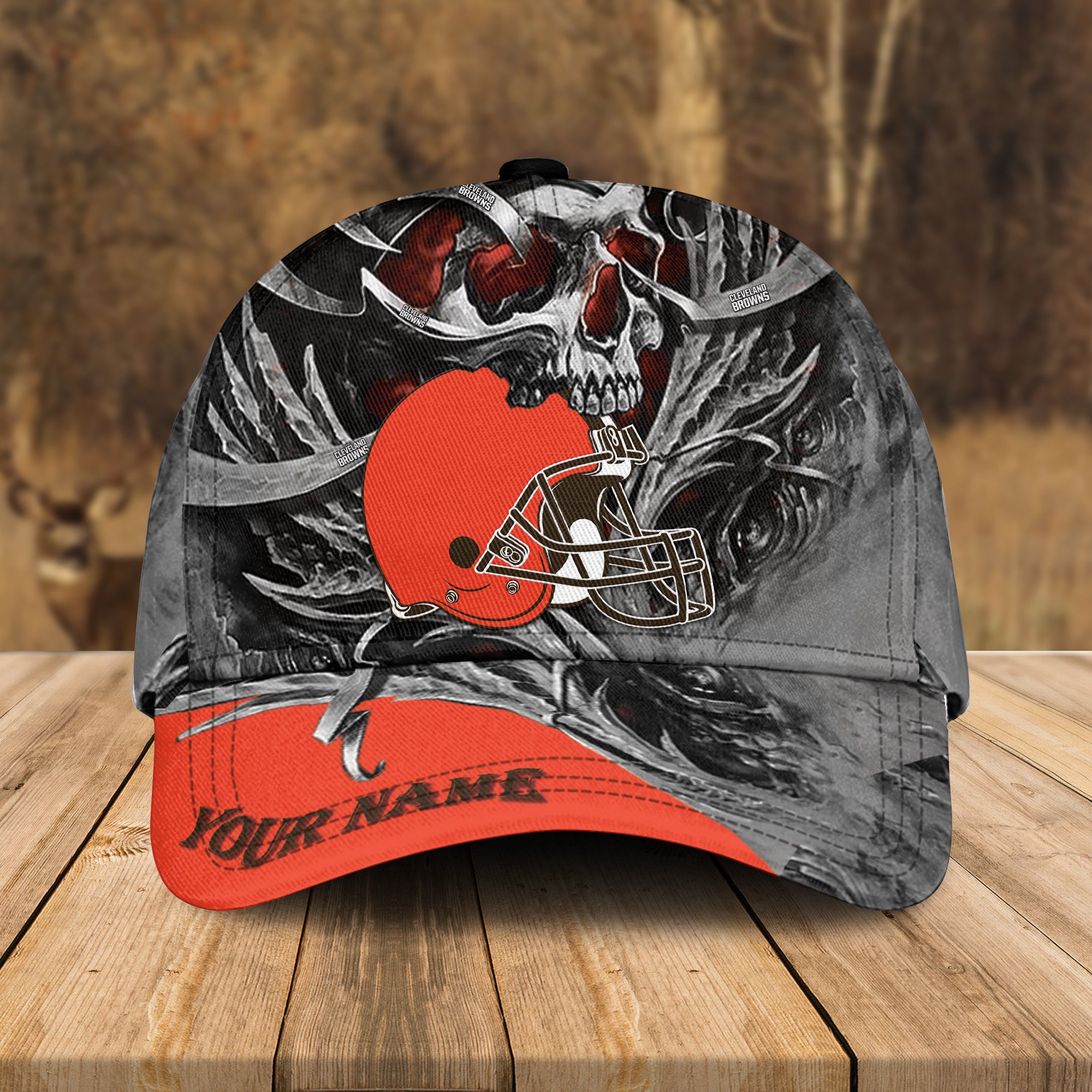 Adeenyc Cleveland Browns NFL 3D Classic Cap Personalized Gift For Fans