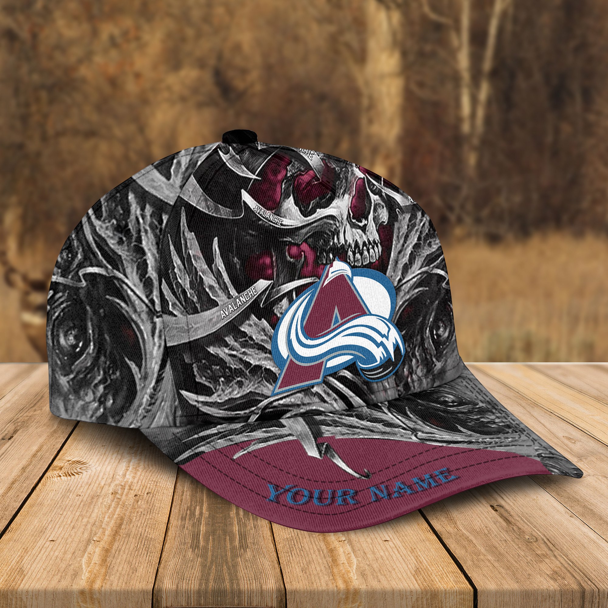 Adeenyc Colorado Avalanche NHL 3D Classic Cap Personalized Gift For Fans