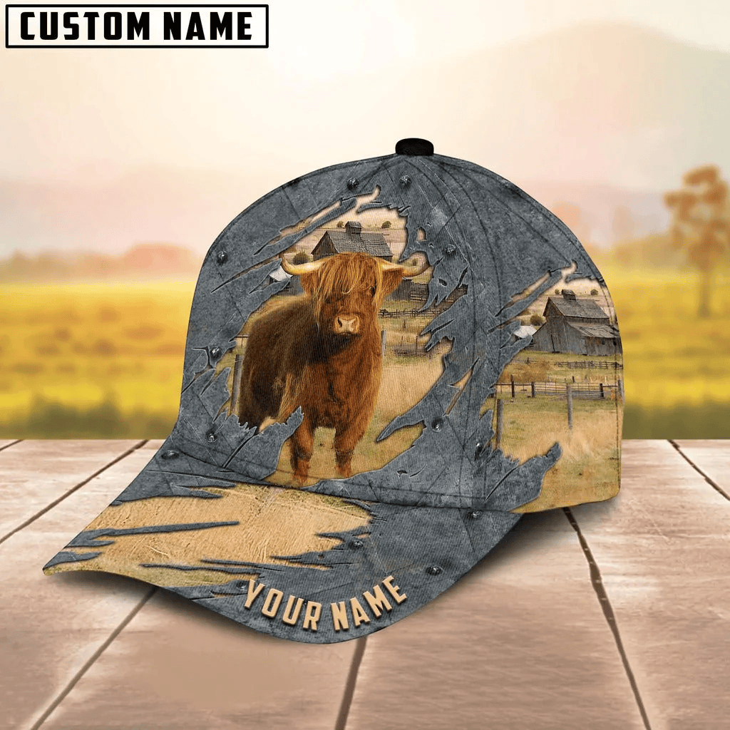 Adeenyc Coolspod Highland Cap Hat, Custom Farm Cap Hat, Baseball Hat For Farmer Trucker Hats Custom Hats Gifts For Men & Women