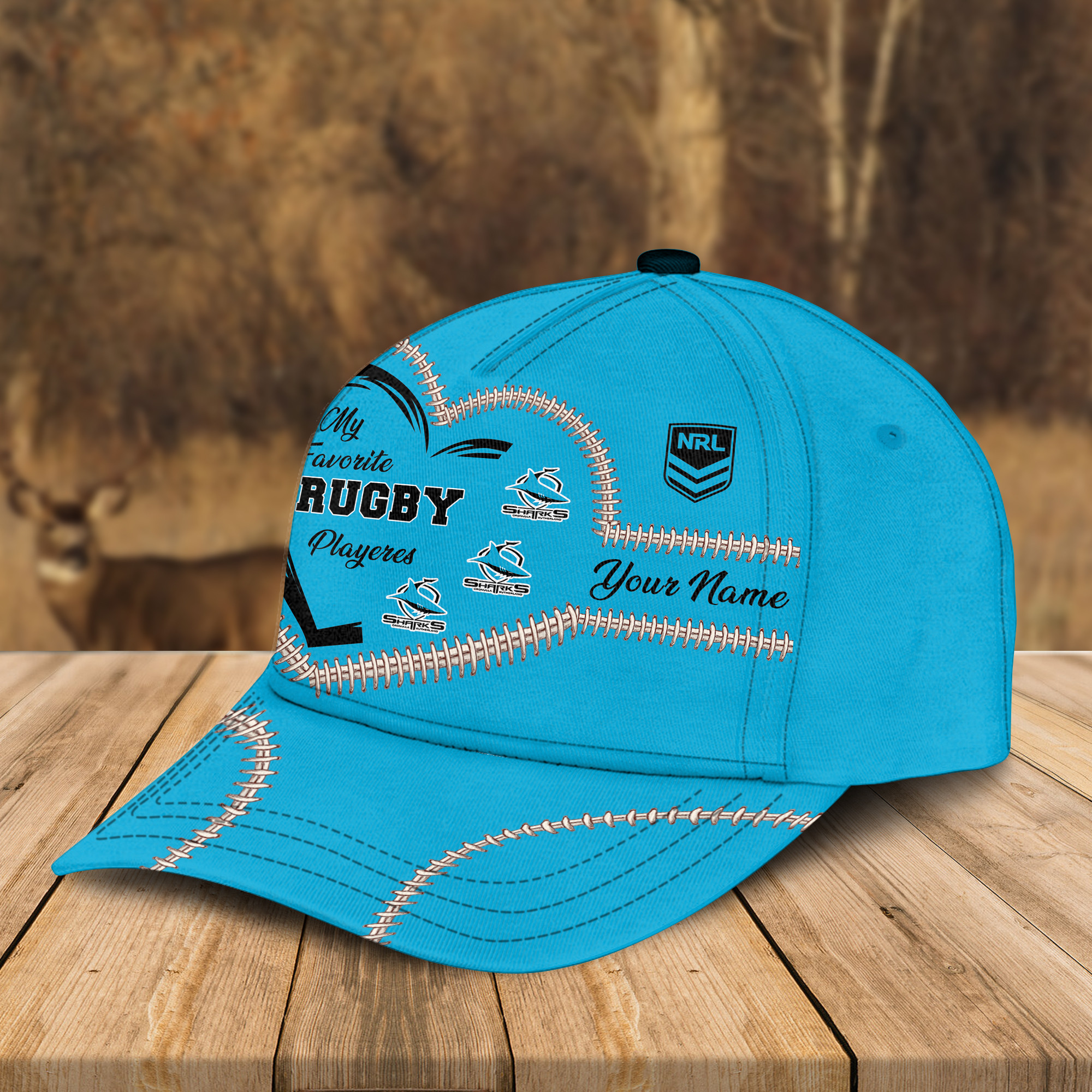 Adeenyc Cronulla Sharks NRL Personalized Classic Cap Best Gift For Fans