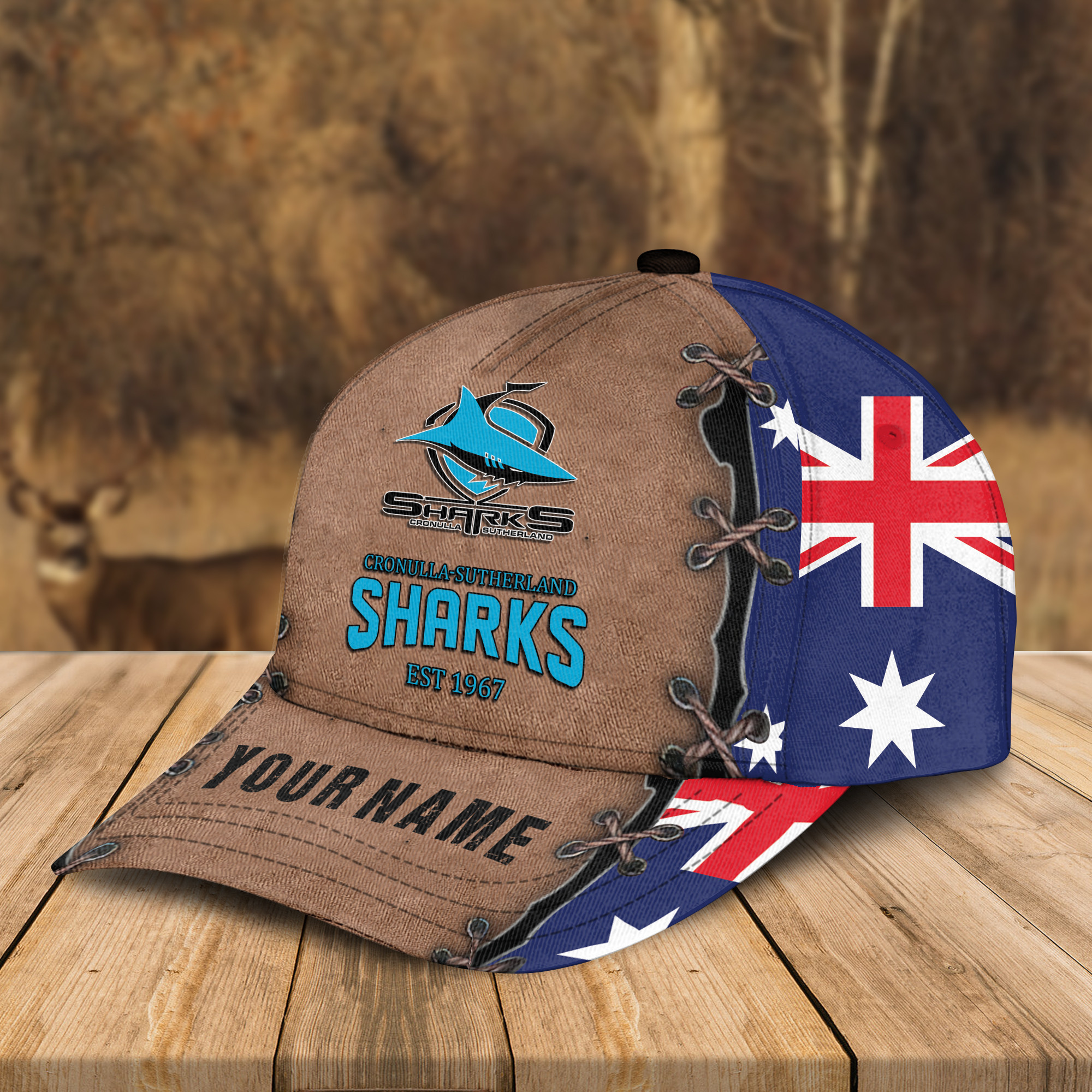 Adeenyc Cronulla Sharks NRL Personalized Classic Cap Best Gift For Fans