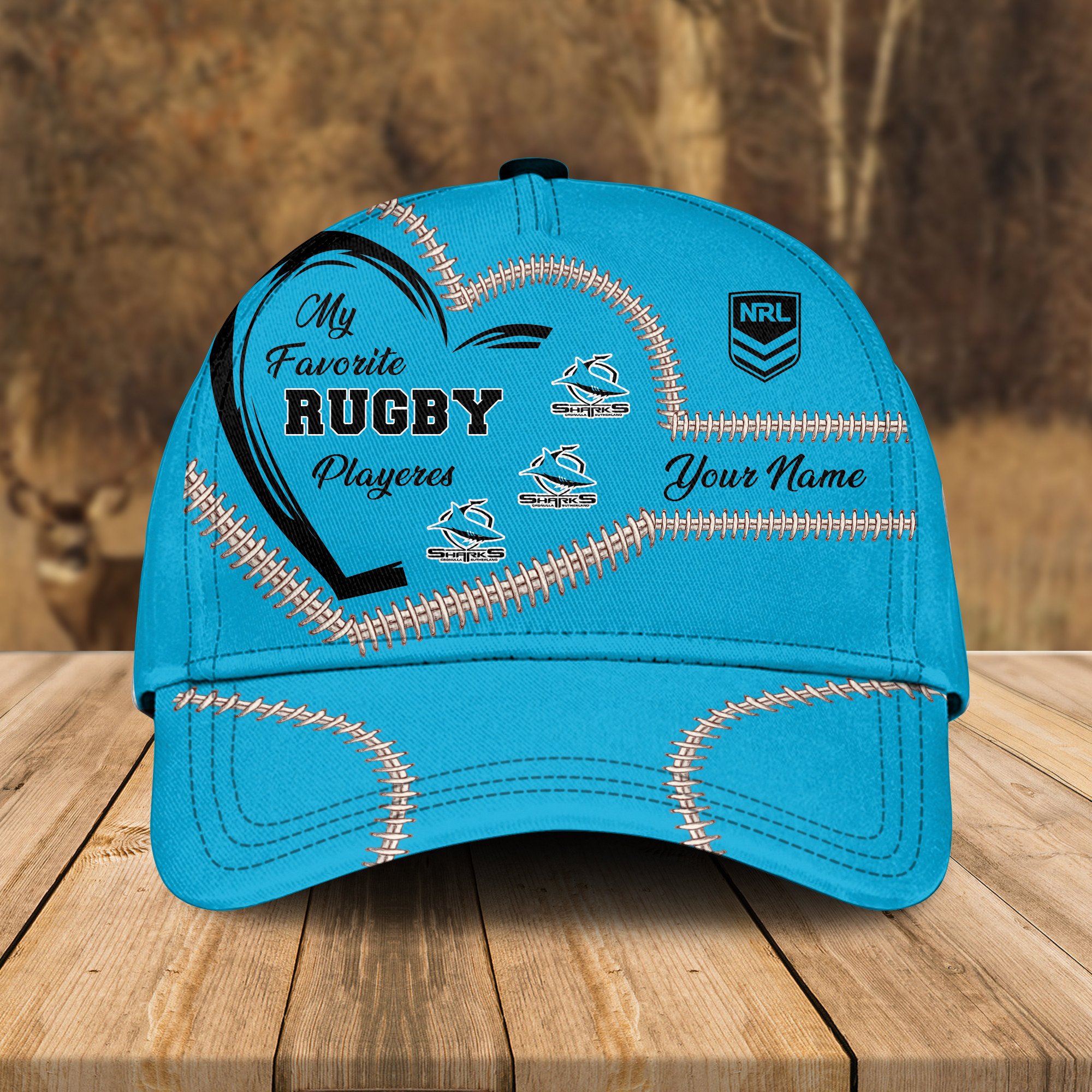 Adeenyc Cronulla Sharks NRL Personalized Classic Cap Best Gift For Fans