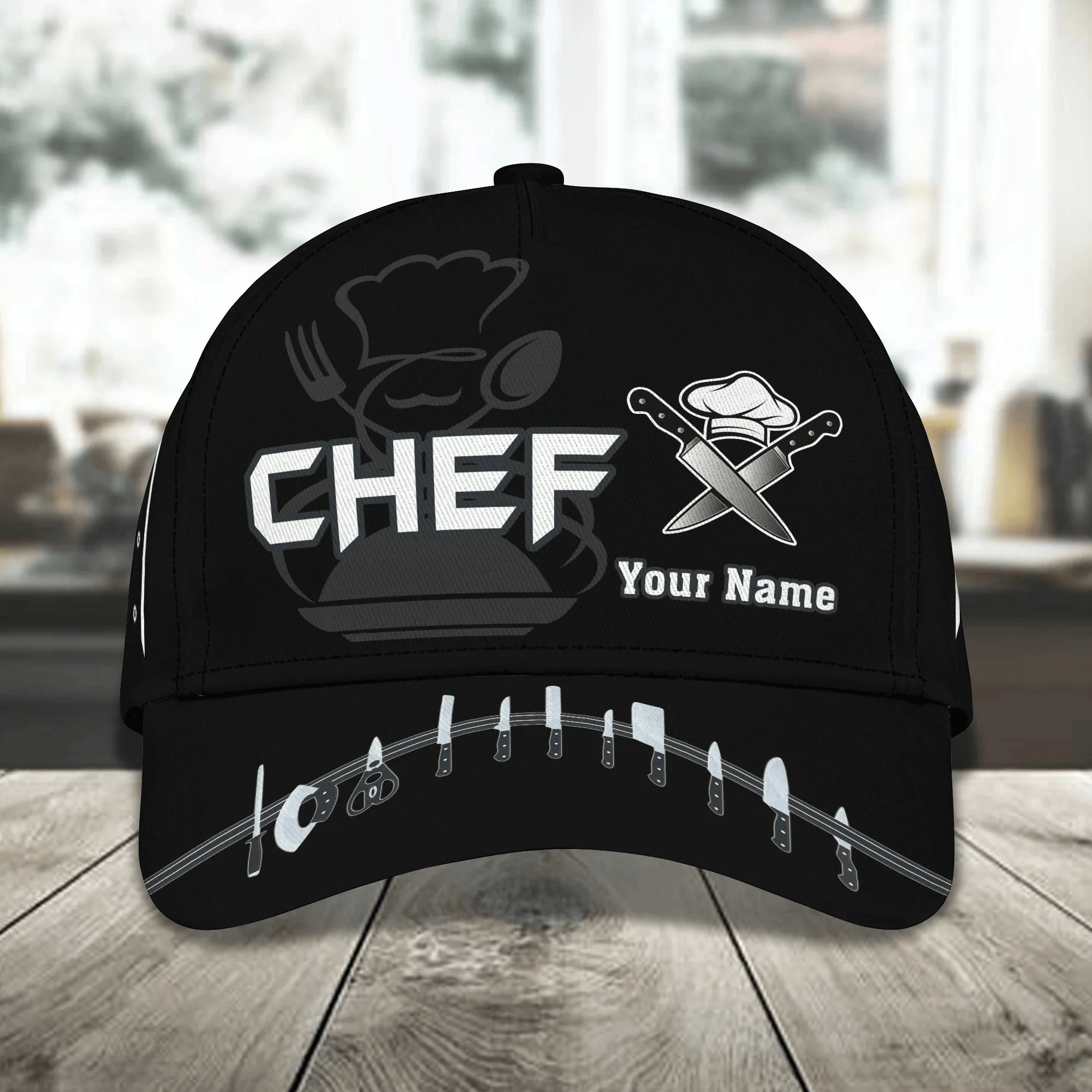 Adeenyc Custom 3D All Over Print Baseball Cap For Master Chef, Chef Baseball Cap, Hat, Birthday Present For Master Chef Trucker Hats Custom Hats Gifts For Men & Women
