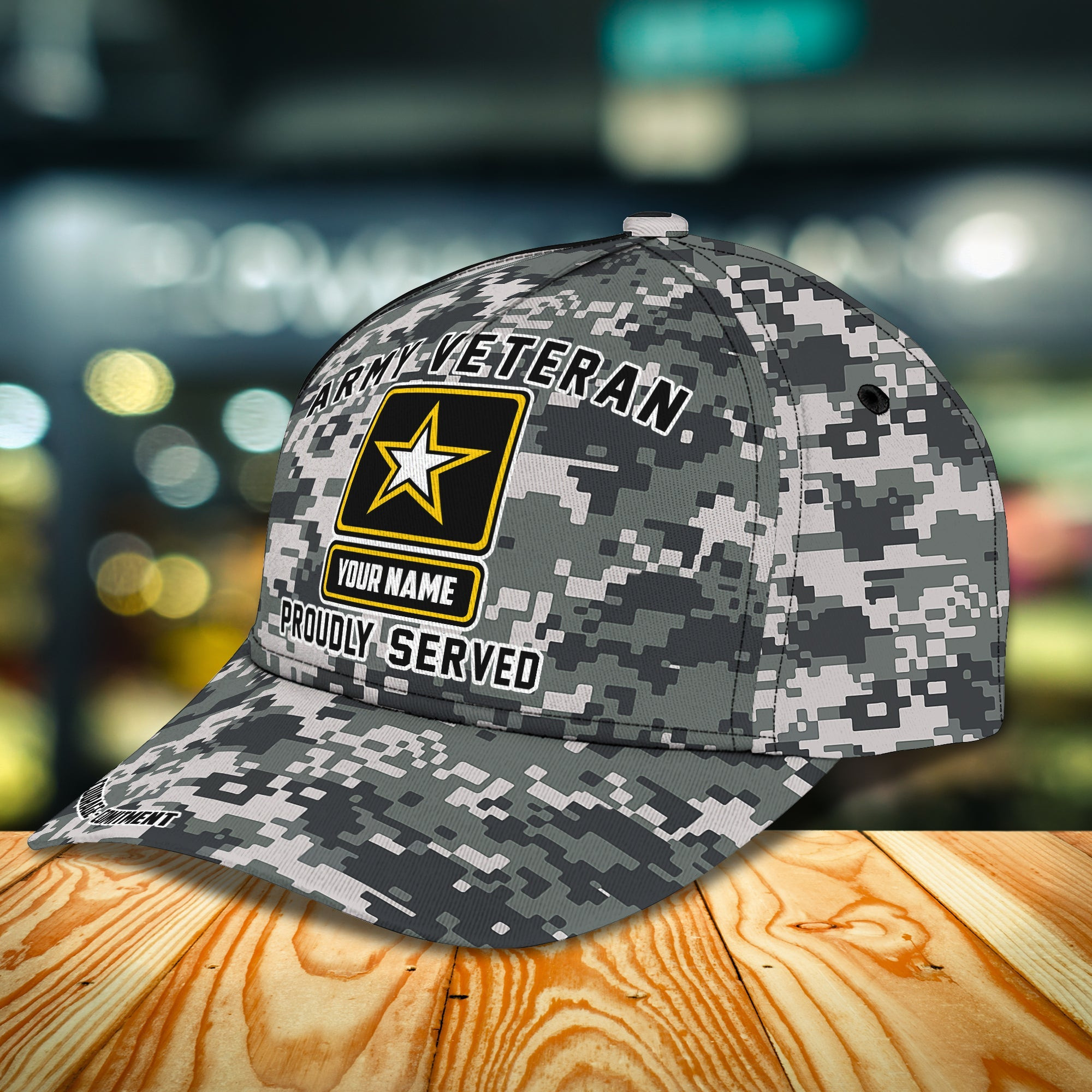 Adeenyc Custom Army Veteran Cap - Personalized Name Option Hats Gifts for men & women Adeenyc.com