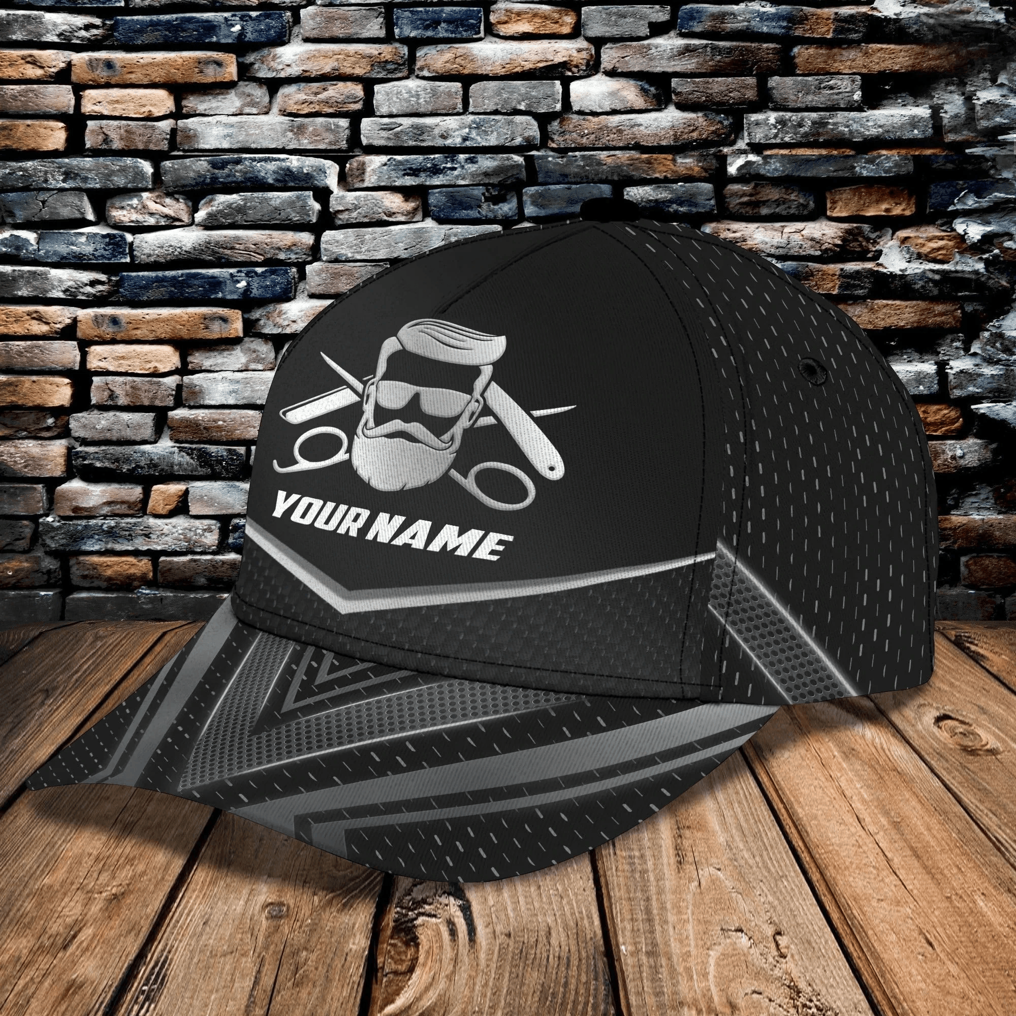 Adeenyc Custom Barber Cap For Men, Woman Barber Cap Hat, 3D All Over Print Baseball Barber Cap Trucker Hats Custom Hats Gifts For Men & Women