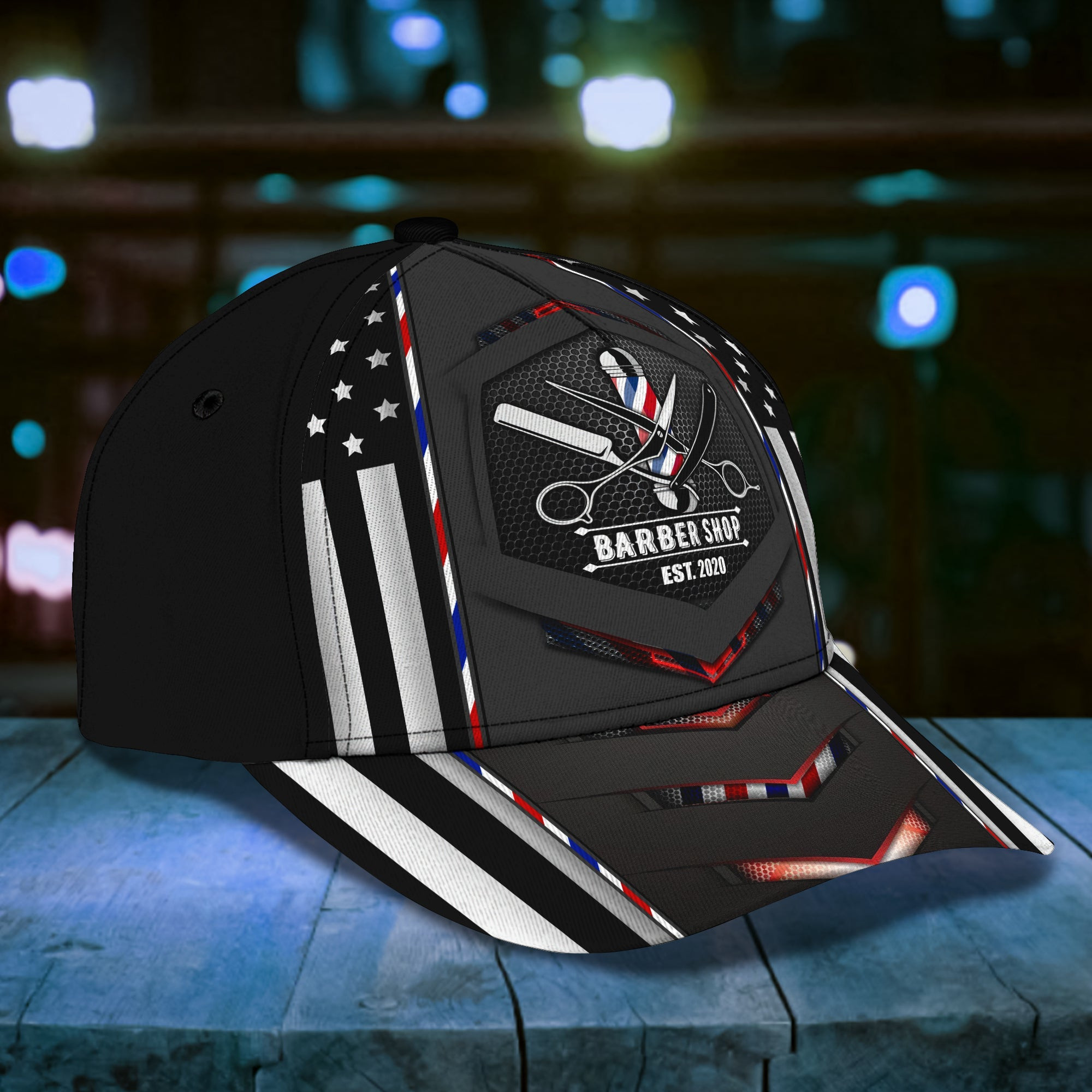 Adeenyc Custom Barber Year Cap - Personalized Classic Cap Baseball Cap Hat Hats Gifts for men & women Adeenyc.com