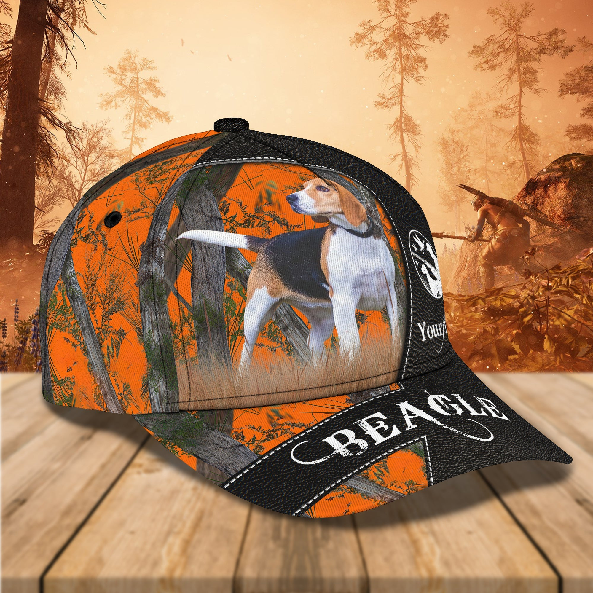 Adeenyc Custom Beagle Name Cap - Personalized Classic Cap Baseball Cap Hat Hats Gifts for men & women Adeenyc.com
