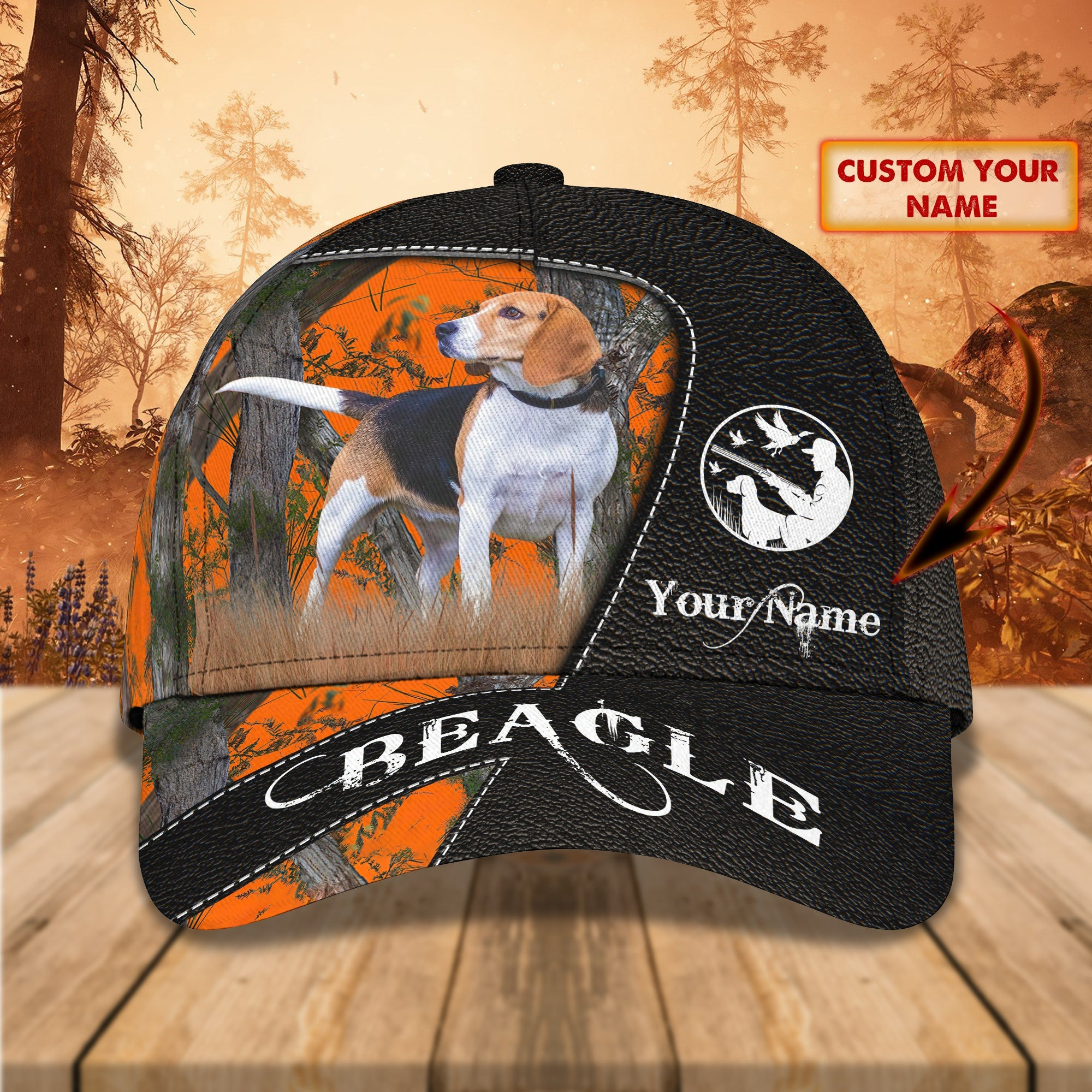 Adeenyc Custom Beagle Name Cap - Personalized Classic Cap Baseball Cap Hat Hats Gifts for men & women Adeenyc.com