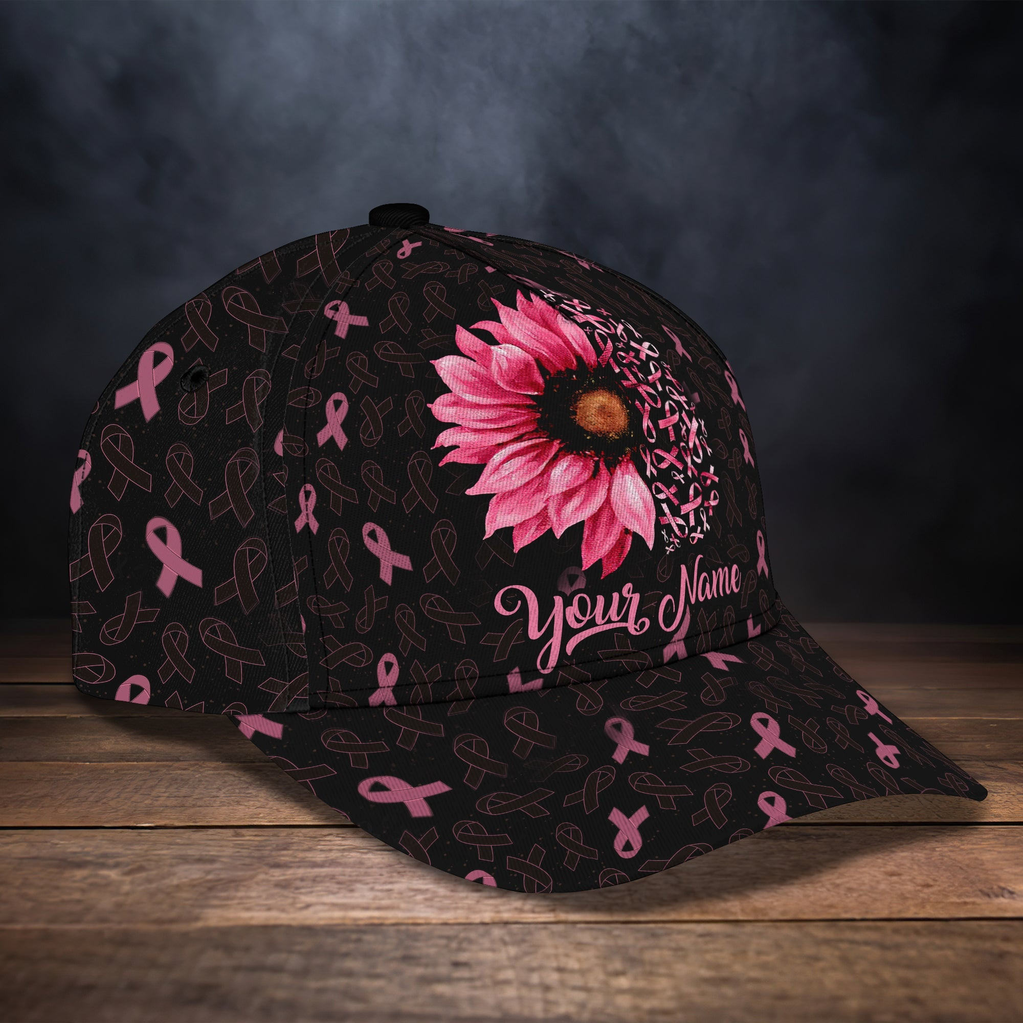 Adeenyc Custom Breast Cancer Awareness Cap - Personalized Classic Hat Hats Gifts for men & women Adeenyc.com