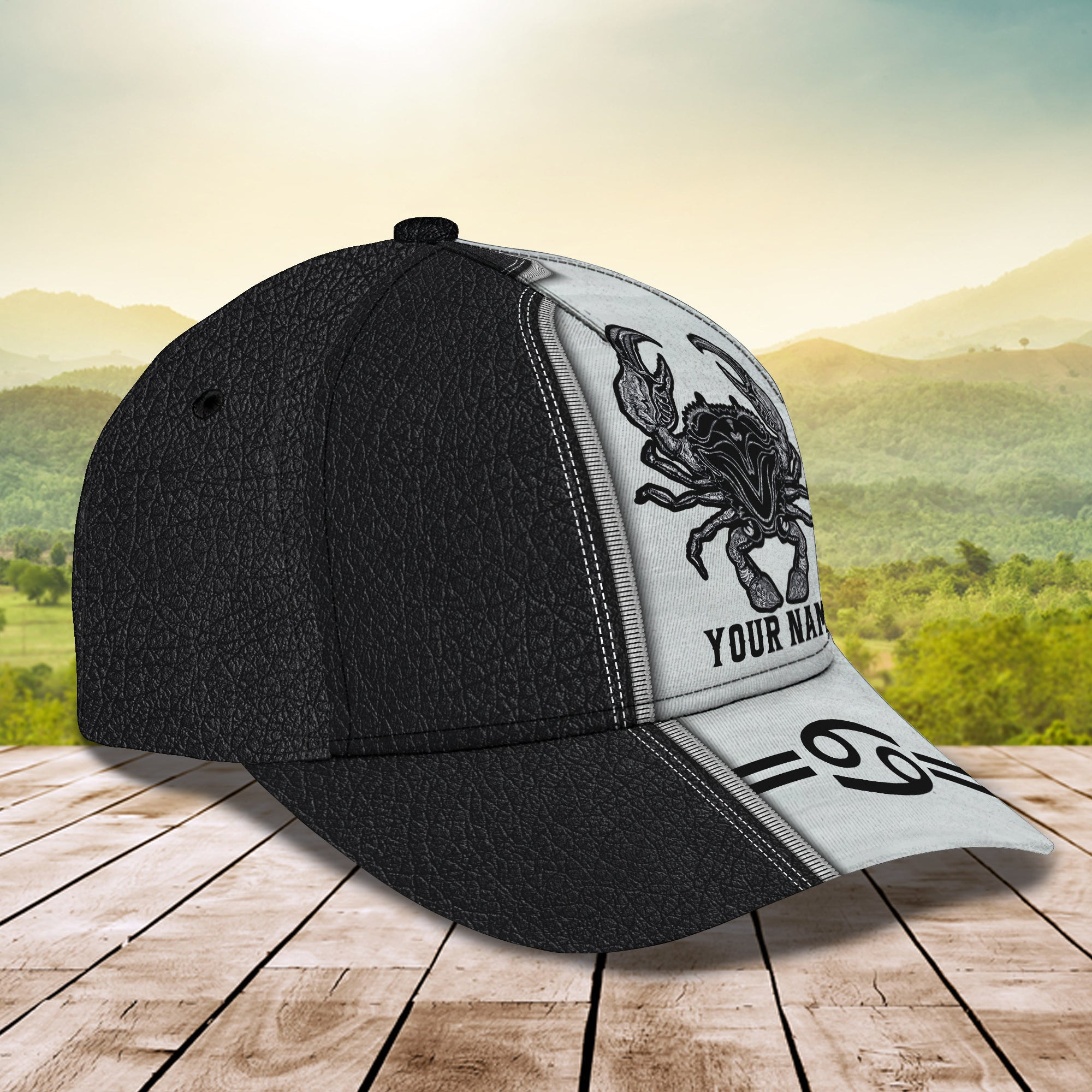 Adeenyc Custom Cancer Zodiac Cap - Personalized Classic Hat Hats Gifts for men & women Adeenyc.com