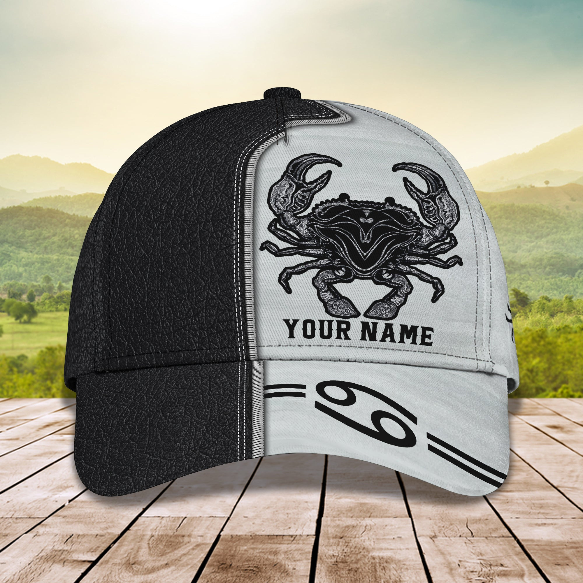 Adeenyc Custom Cancer Zodiac Cap - Personalized Classic Hat Hats Gifts for men & women Adeenyc.com