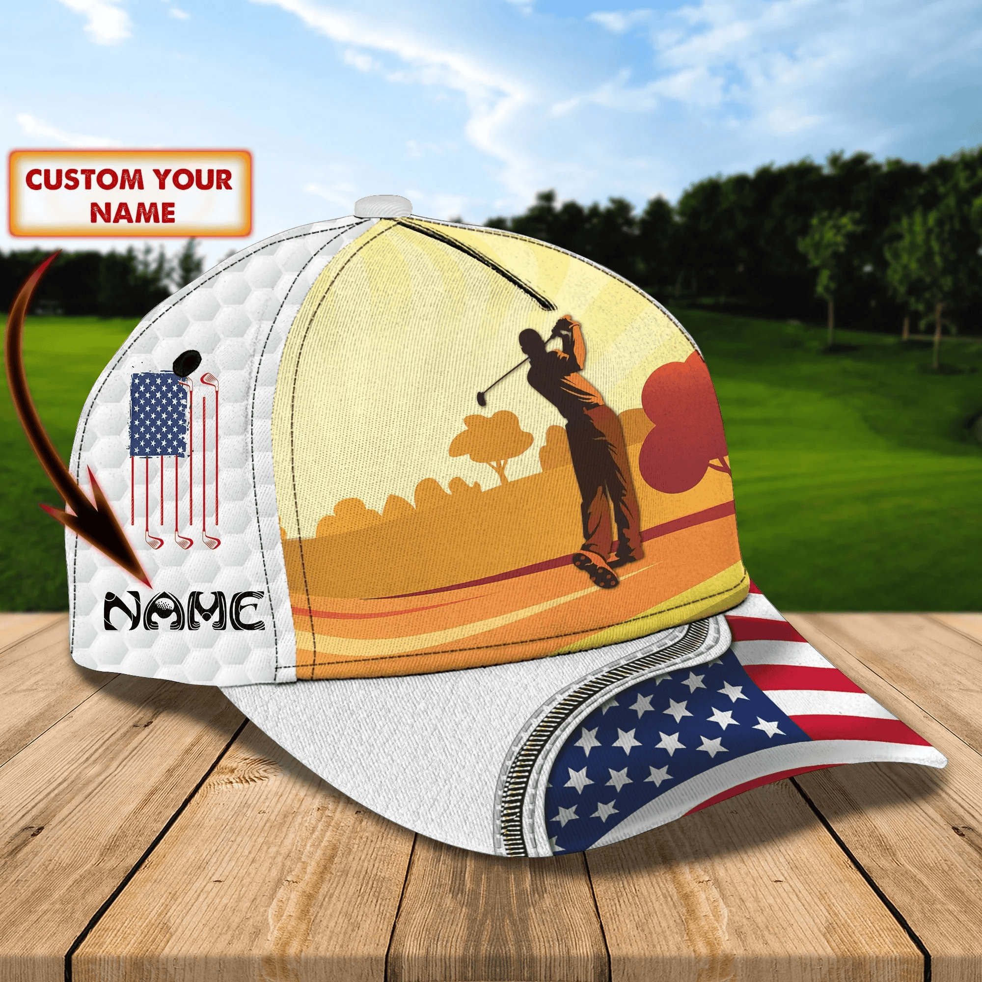 Adeenyc Custom Cap For Golf Lover, Baseball Cap Hat For Golf Men, Present To Golfer Trucker Hats Custom Hats Gifts For Men & Women