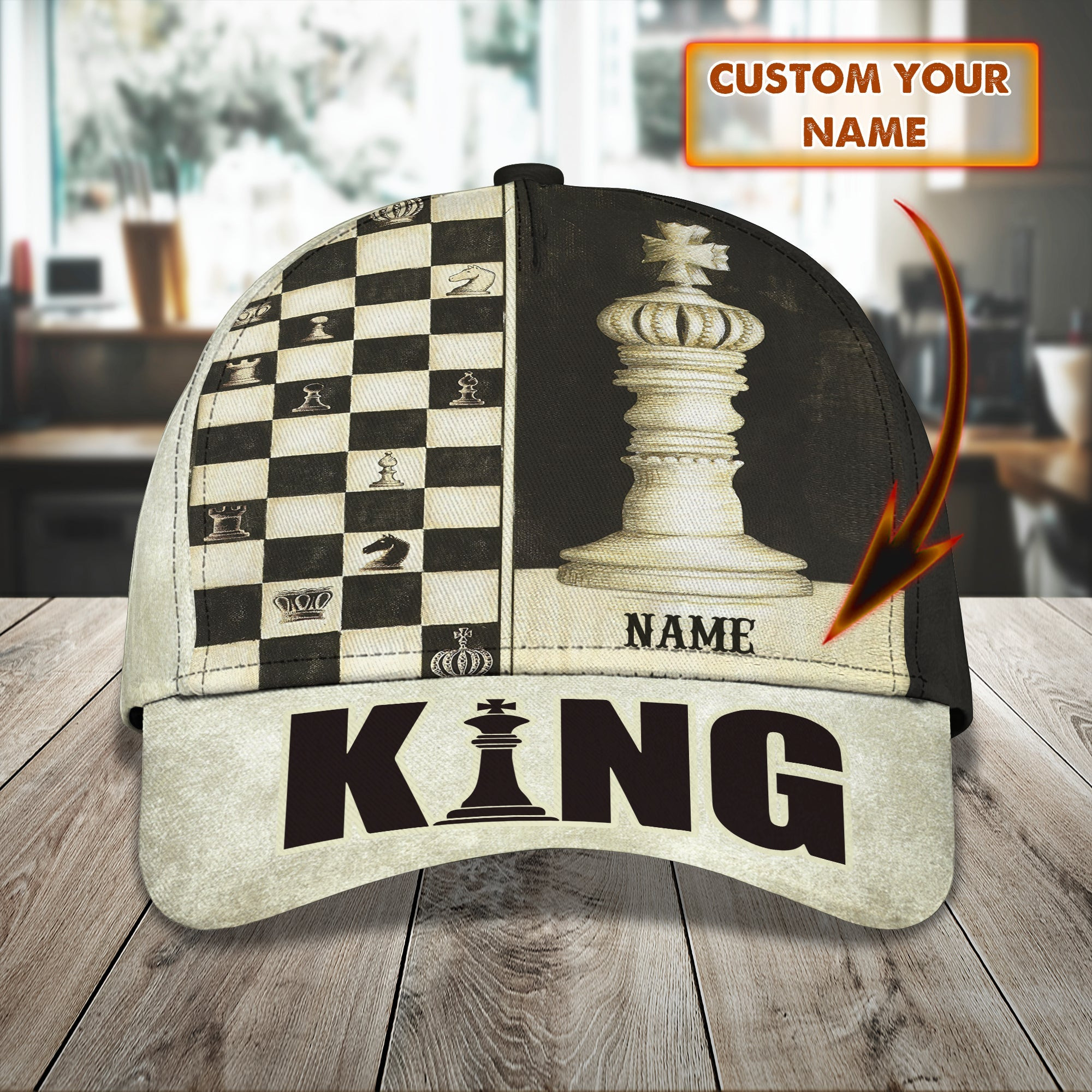 Adeenyc Custom Chess Cap - Personalized Classic Cap Baseball Cap Hat Hats Gifts for men & women Adeenyc.com