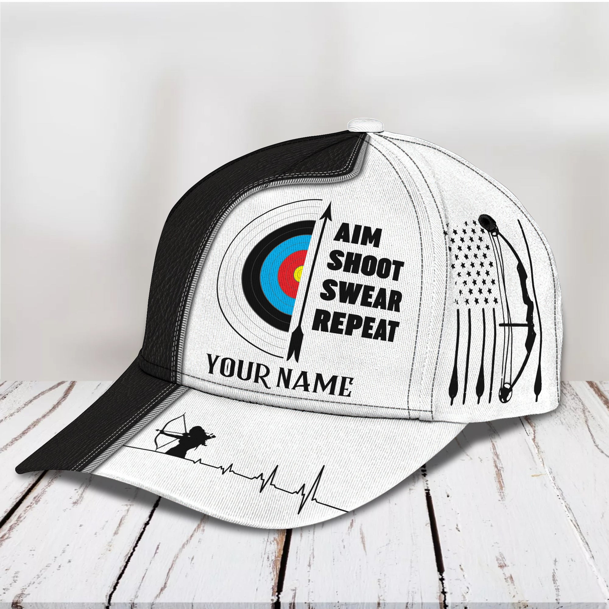 Adeenyc Custom Classic Archery Cap - Personalized Name Cap Hats Gifts for men & women Adeenyc.com