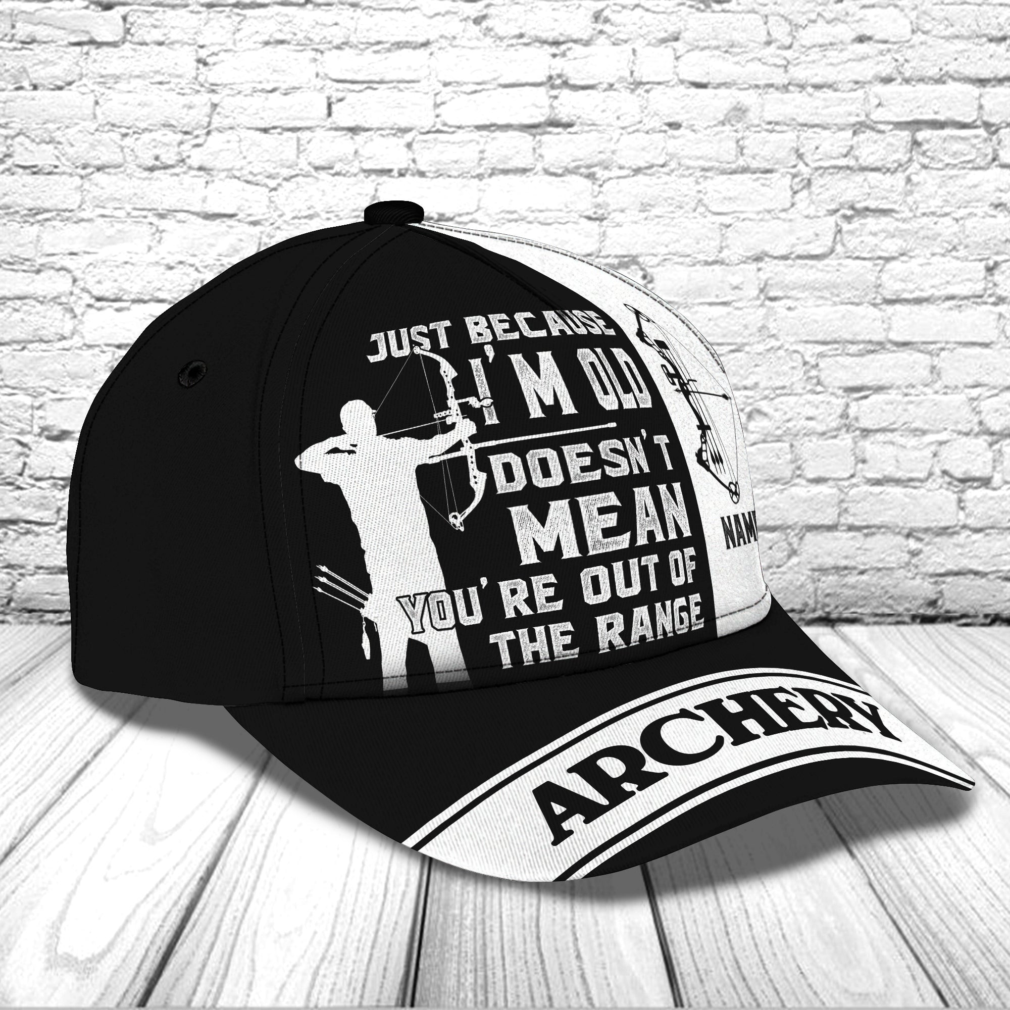 Adeenyc Custom Classic Archery Cap - Personalized Name | Hd Hats Gifts for men & women Adeenyc.com