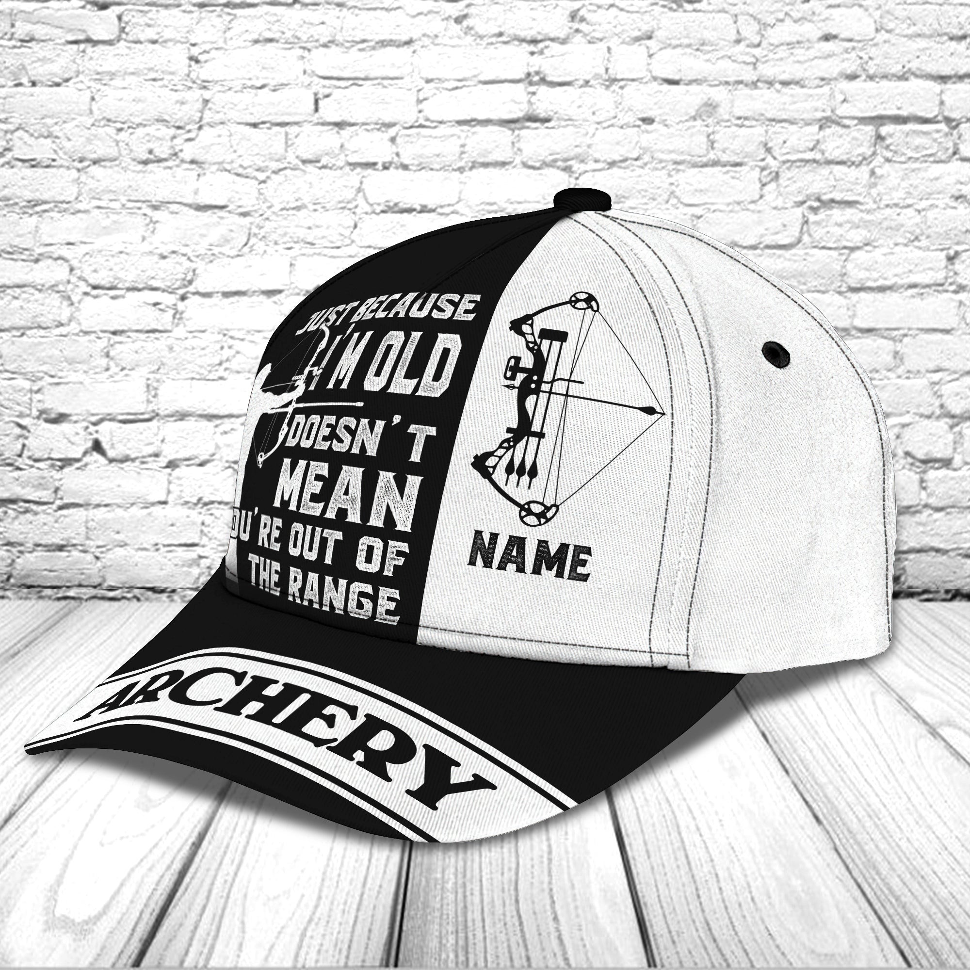 Adeenyc Custom Classic Archery Cap - Personalized Name | Hd Hats Gifts for men & women Adeenyc.com