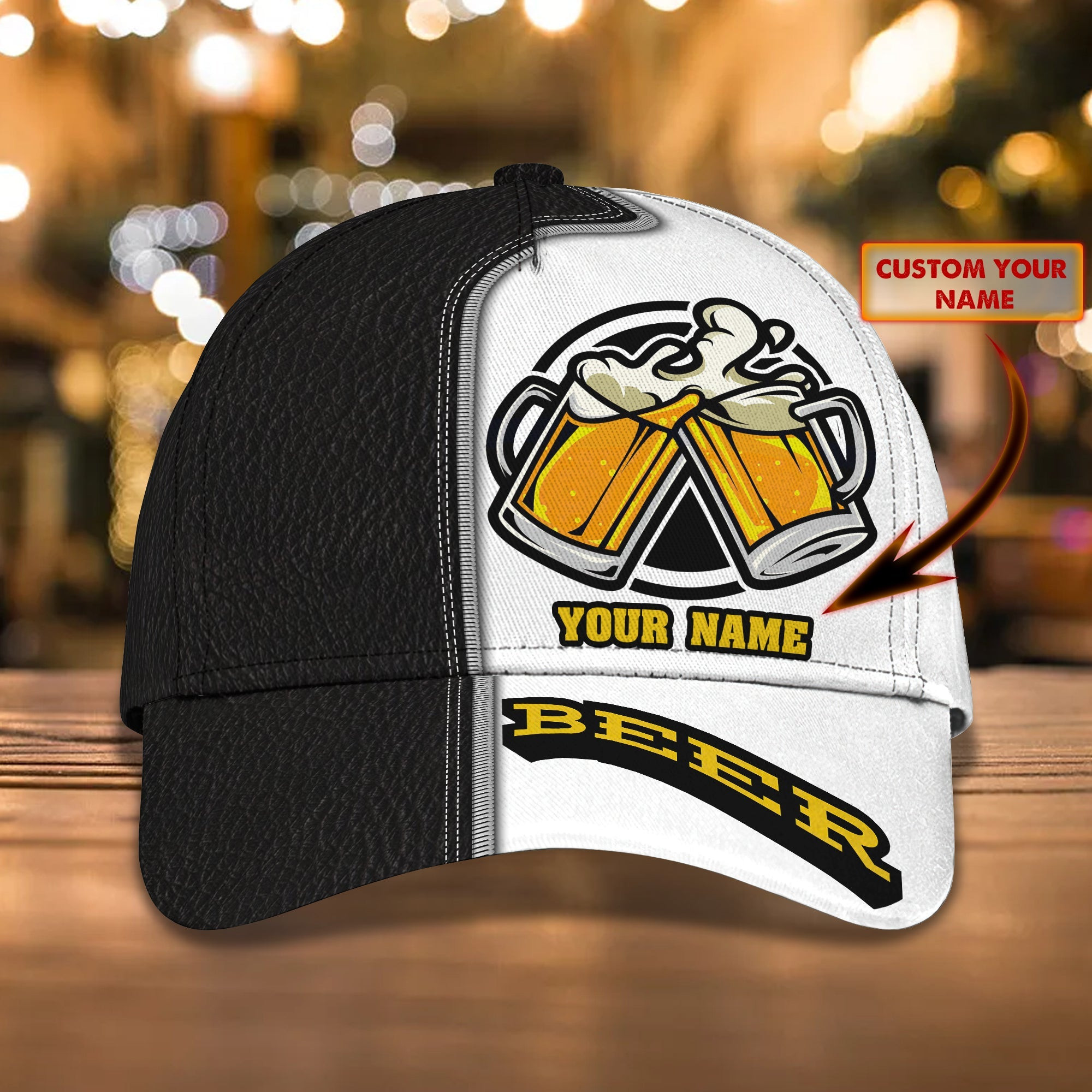 Adeenyc Custom Classic Beer Name Cap Hats Gifts for men & women Adeenyc.com