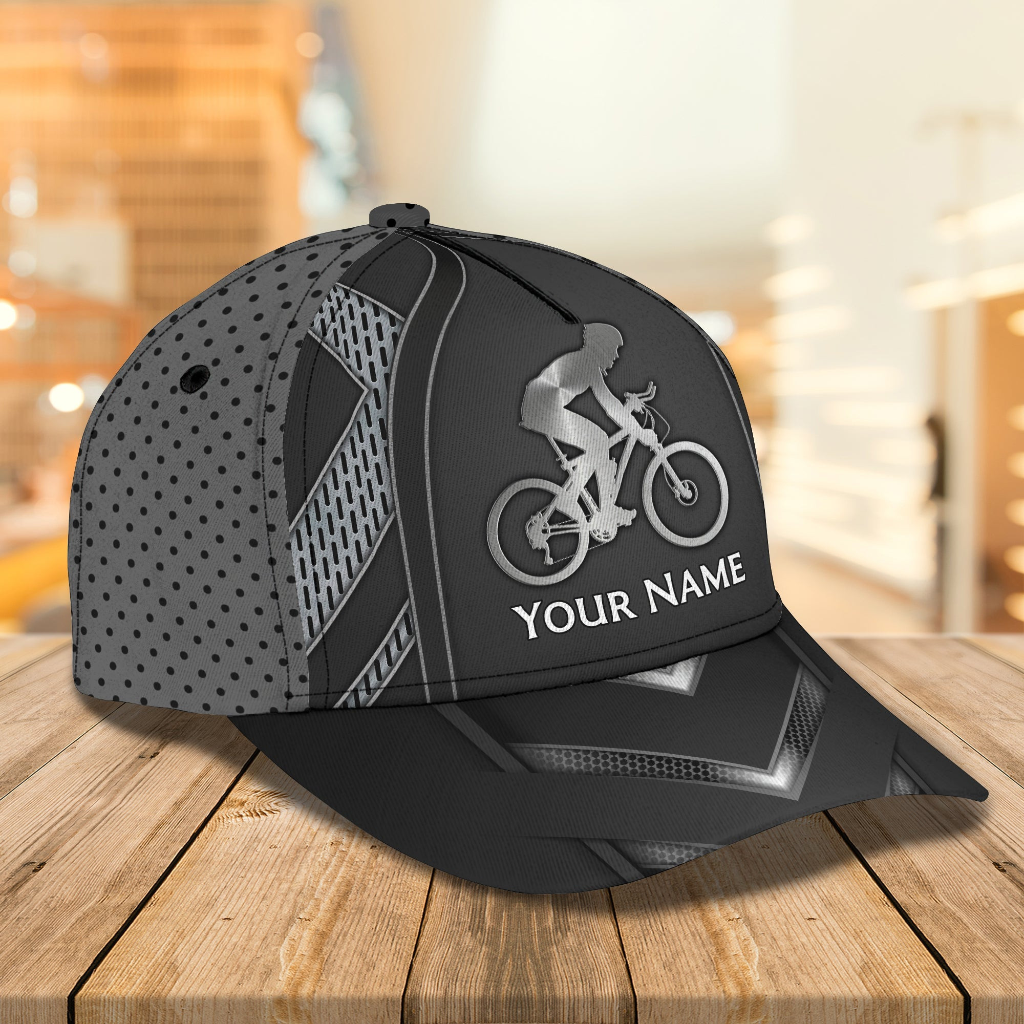 Adeenyc Custom Classic Bicycle Cap - Personalized Name Cap Hats Gifts for men & women Adeenyc.com
