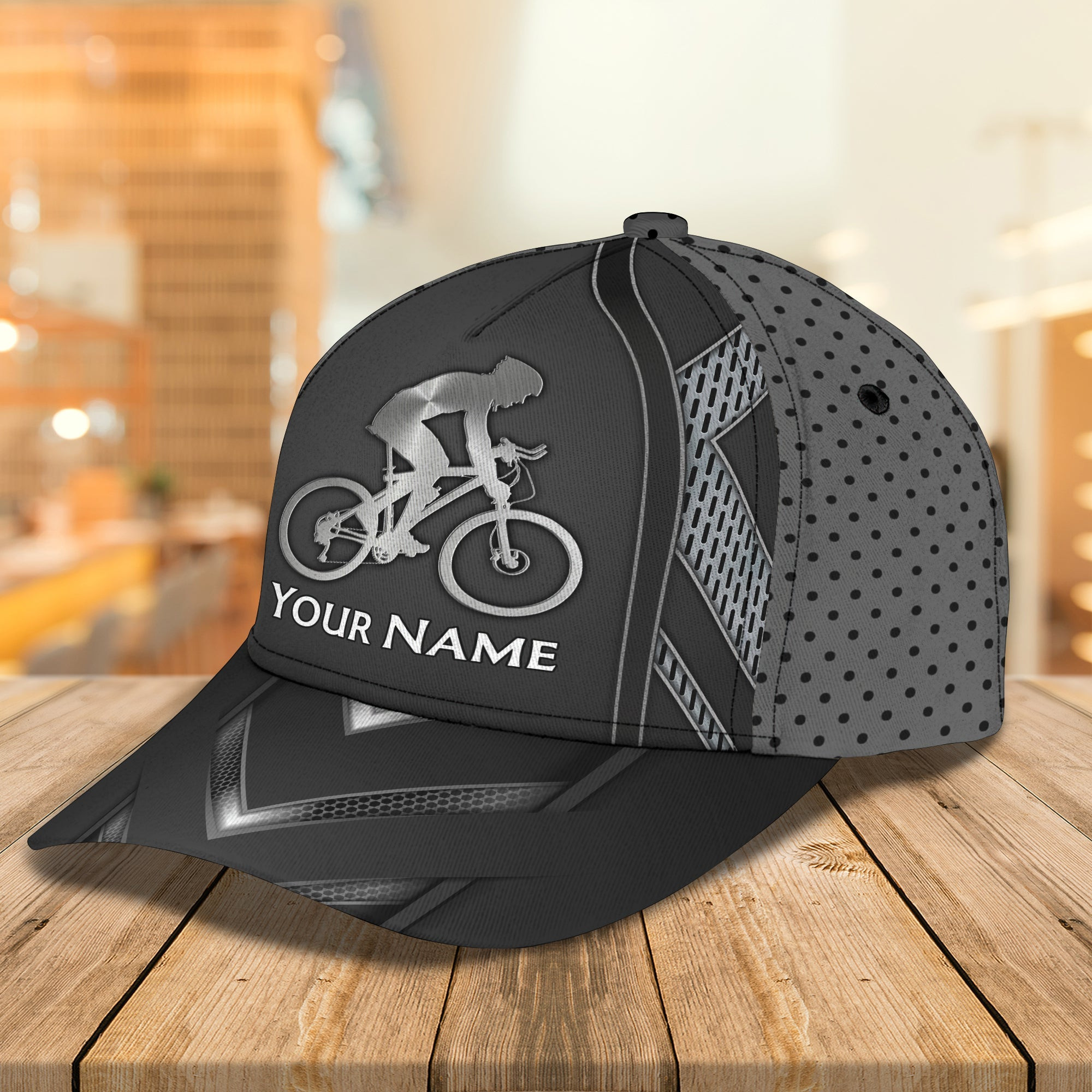 Adeenyc Custom Classic Bicycle Cap - Personalized Name Cap Hats Gifts for men & women Adeenyc.com
