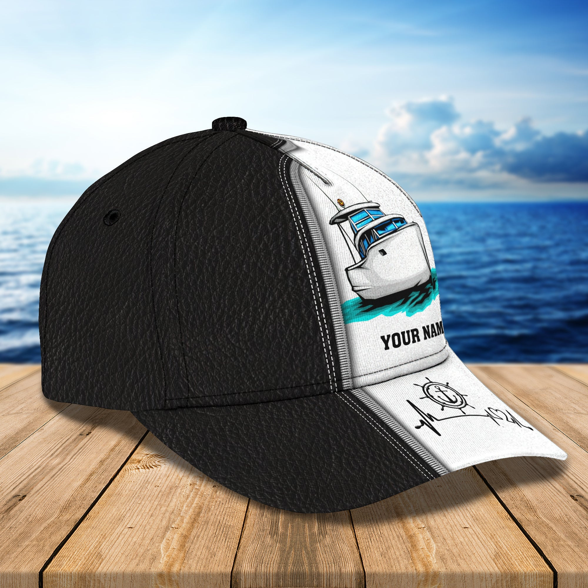 Adeenyc Custom Classic Boat Cap - Personalized Name Hat Hats Gifts for men & women Adeenyc.com