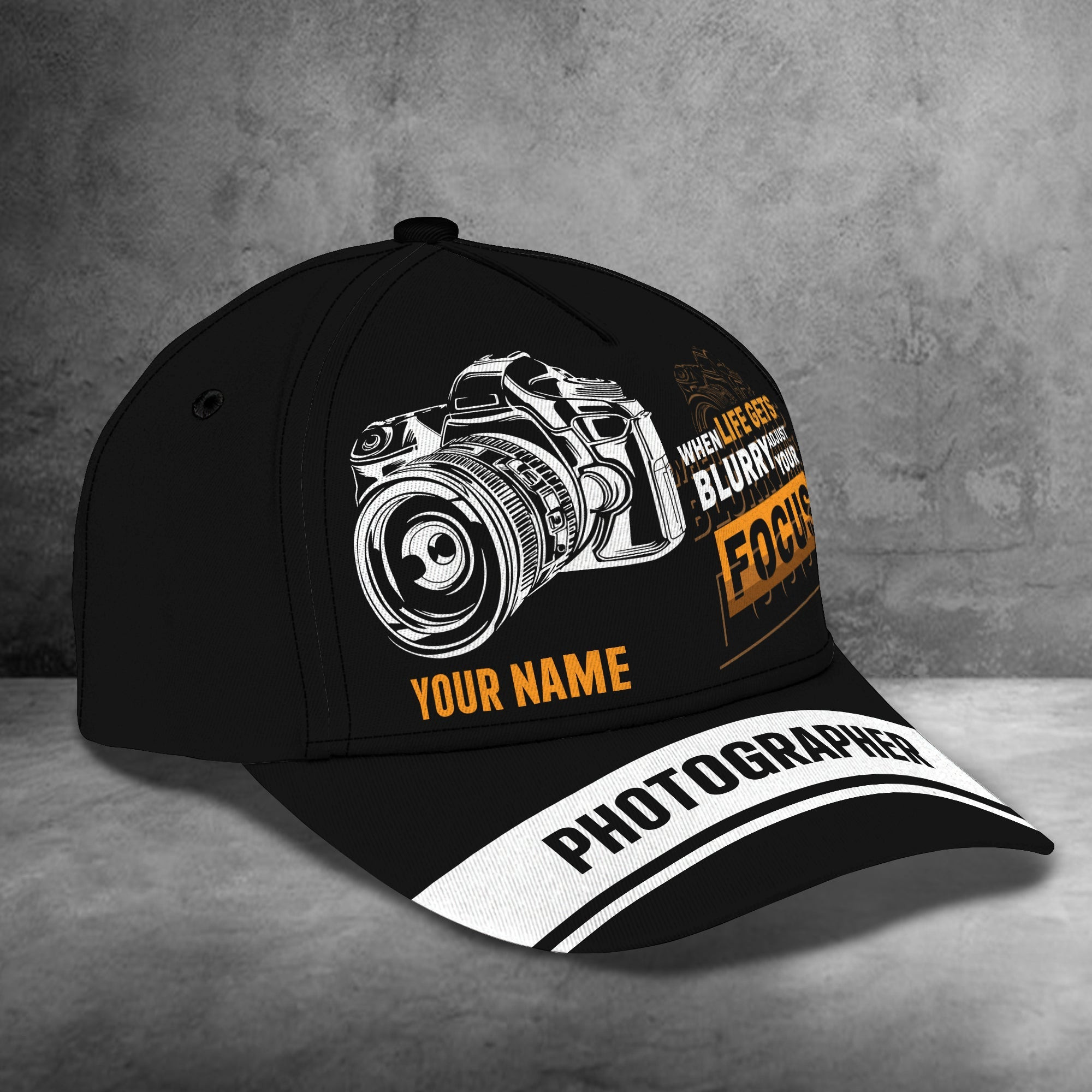 Adeenyc Custom Classic Camera Name Cap - Personalized Gift Hats Gifts for men & women Adeenyc.com